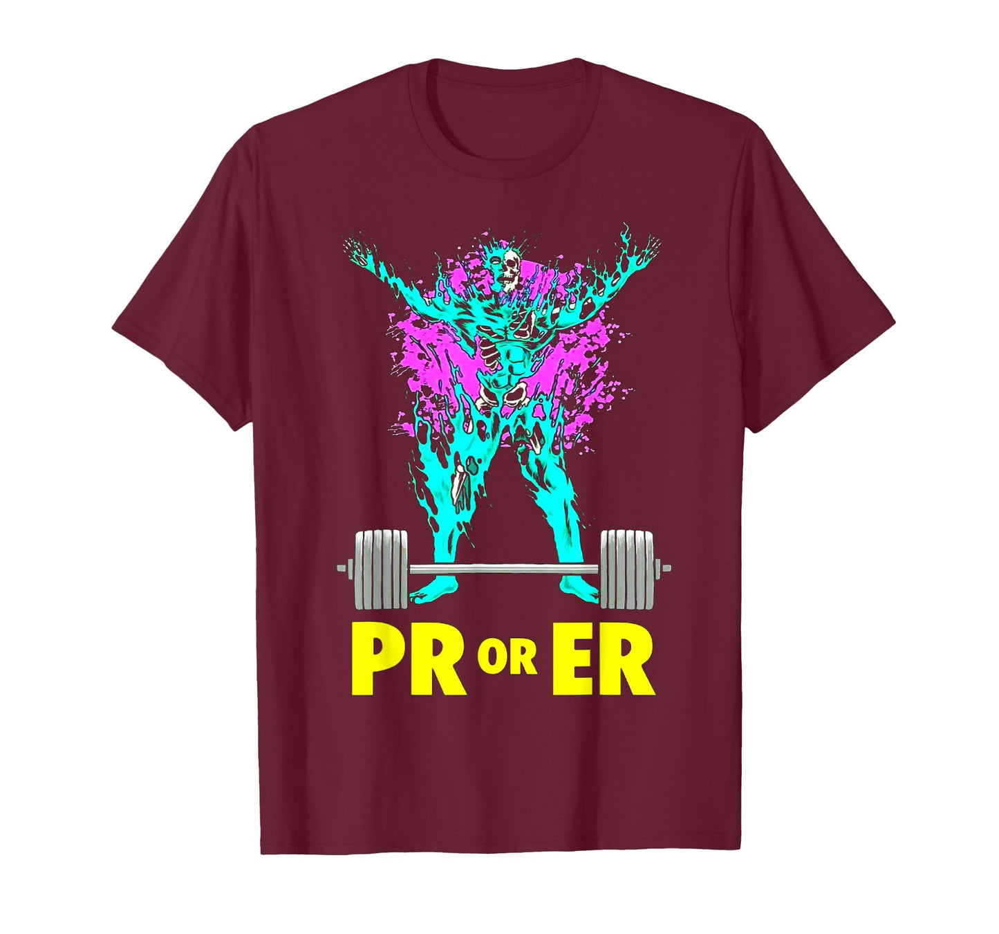 PR Or Er Weightlifting Bodybuilding workout Musclebuilding T-Shirt