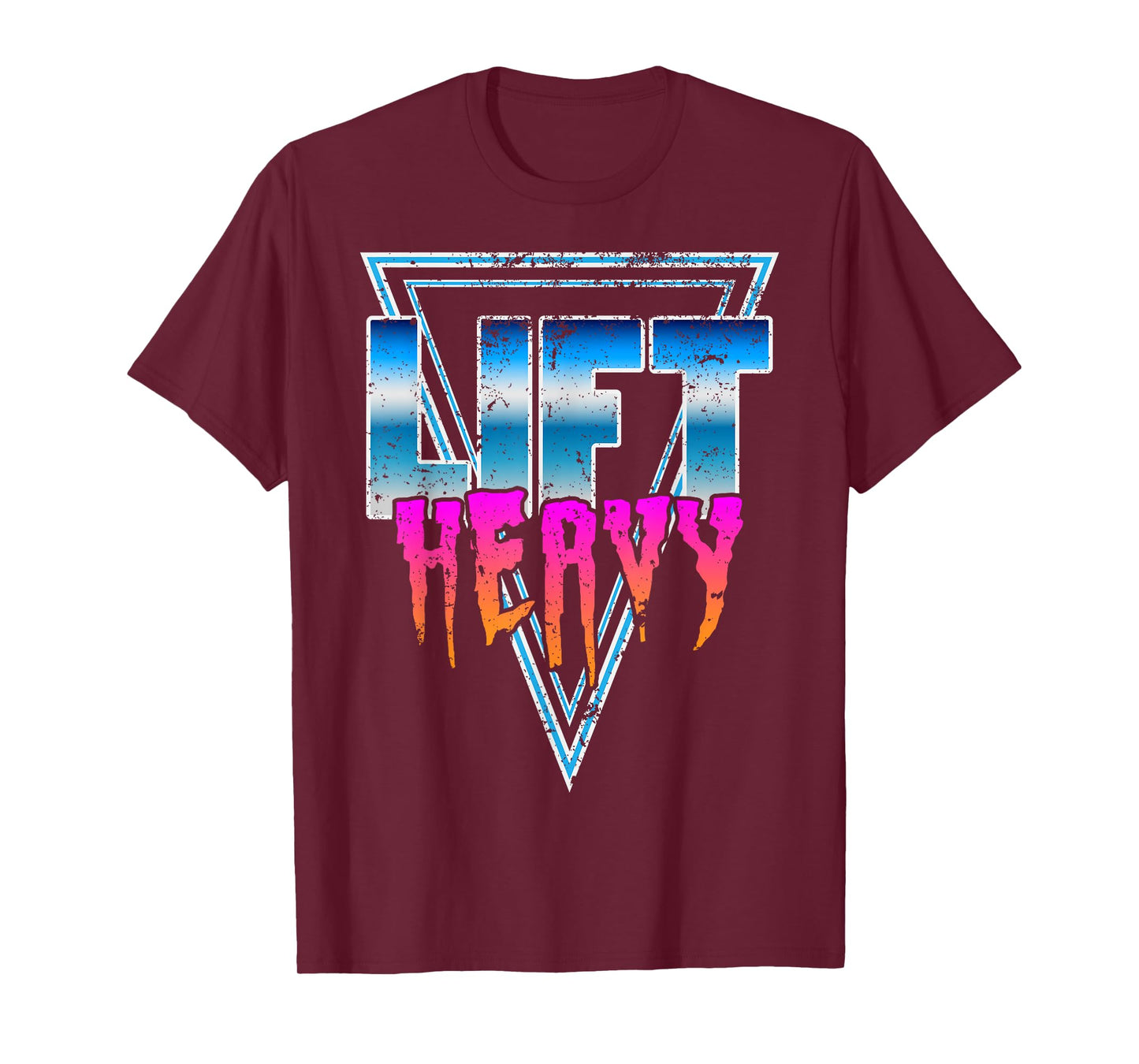 Lift Heavy Old School Retro 80's Golden Era Bodybuilding Gym T-Shirt