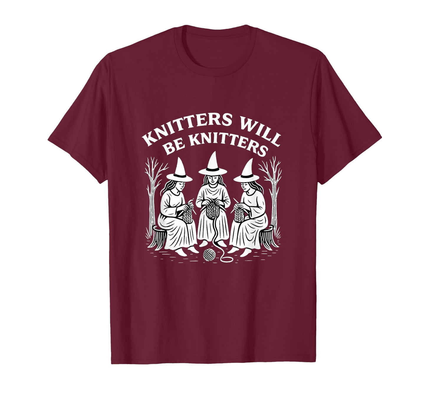 Yarn Knitting Crochet Hoarder Witch Halloween Crocheting T-Shirt