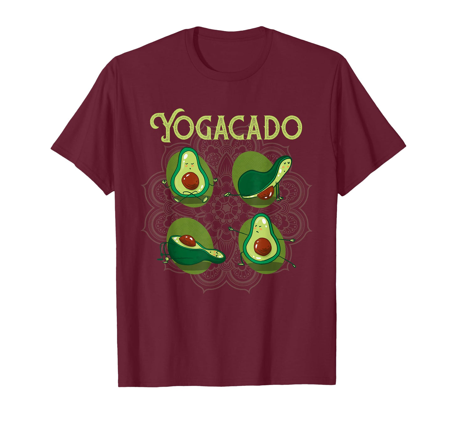Yogacado Meditation Yoga Poses | Funny Namaste Yoga T-Shirt