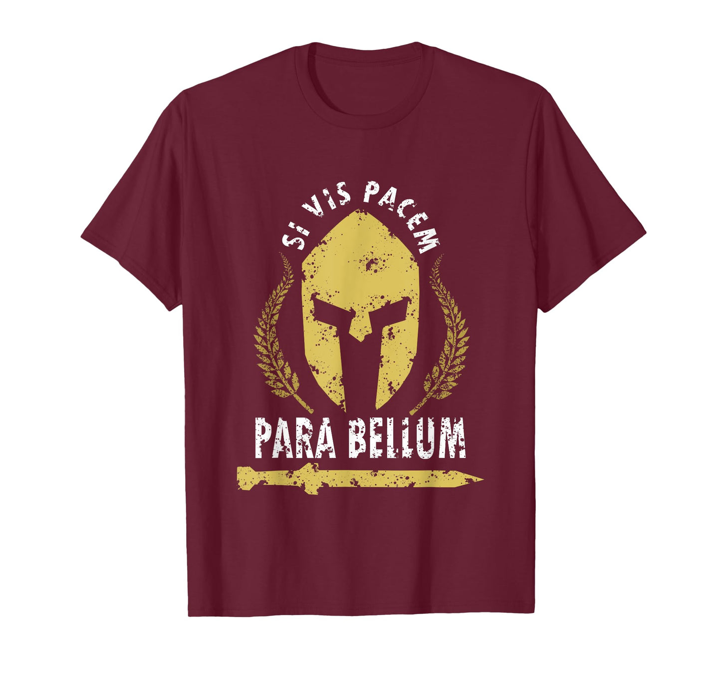 Si Vis Pacem Para Bellum Vintage Greece History Fighter Gym T-Shirt