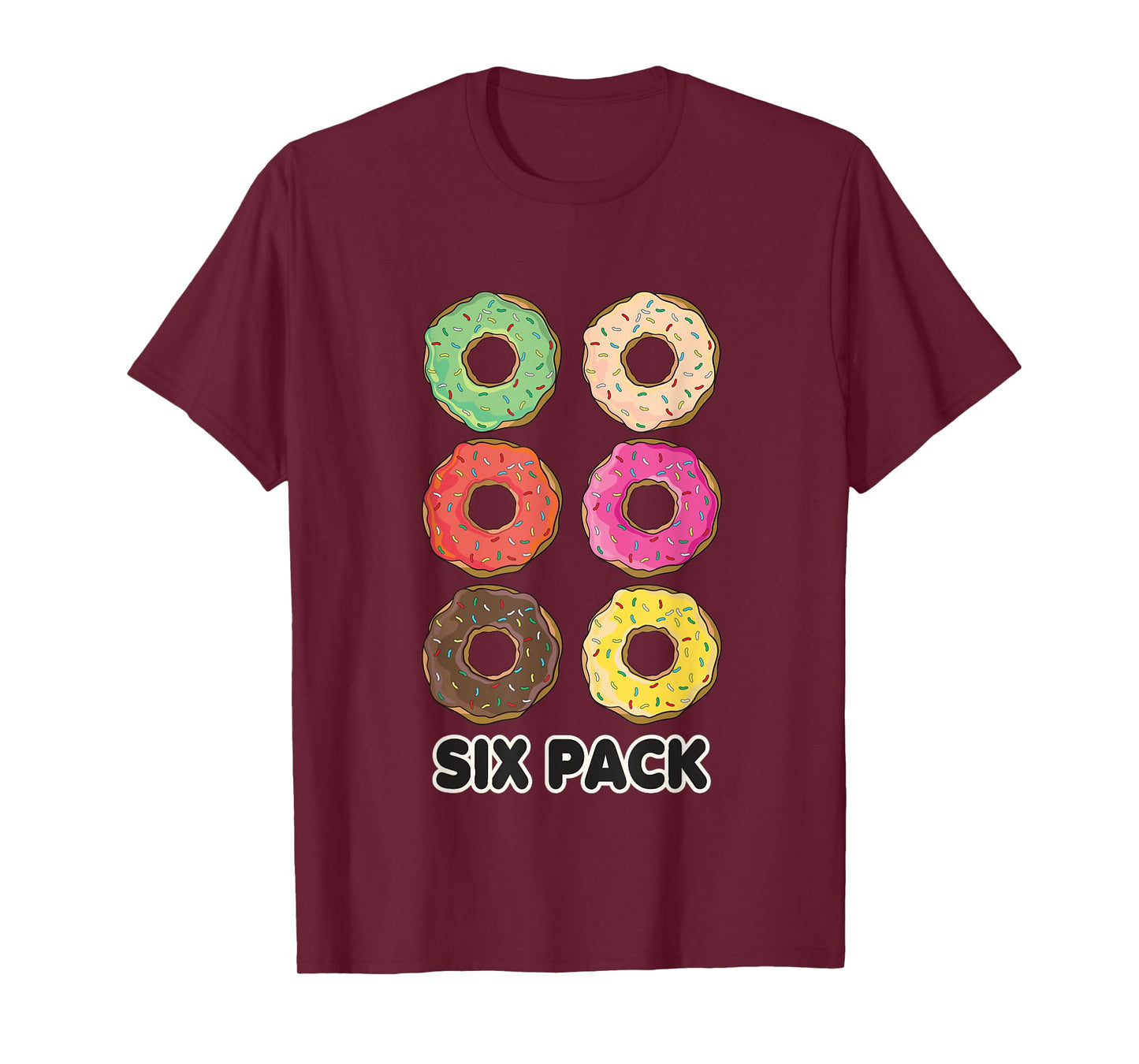 Funny Donut Six Pack Workout T-Shirt