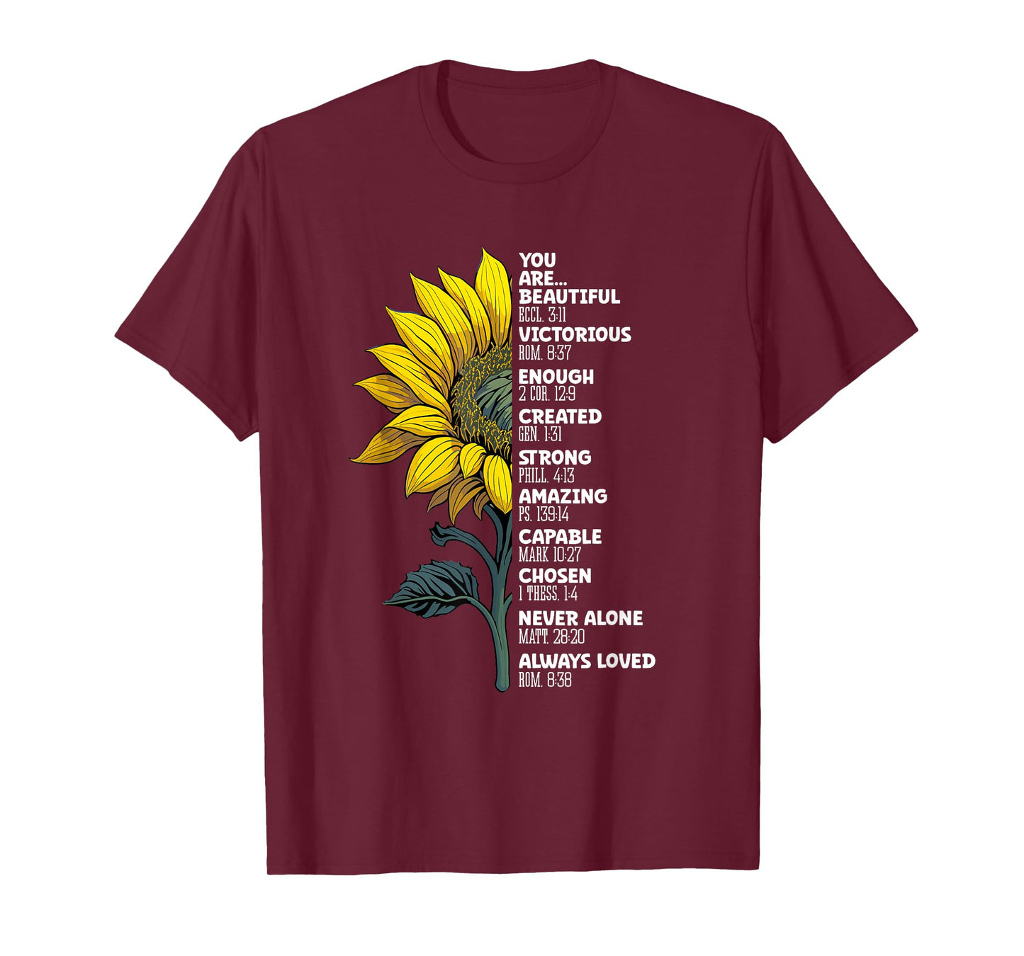 You Beautiful And Enough Created Strong Christian T-Shirt