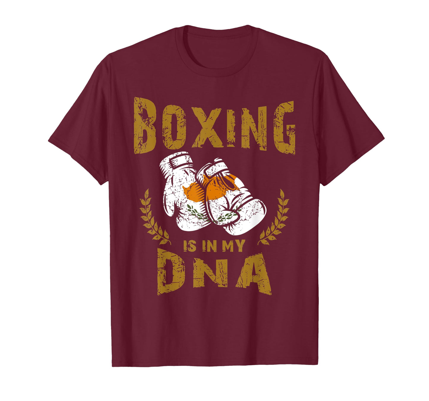 Boxing is in my D-N-A Cyprus Flag Boxing Gloves T-Shirt