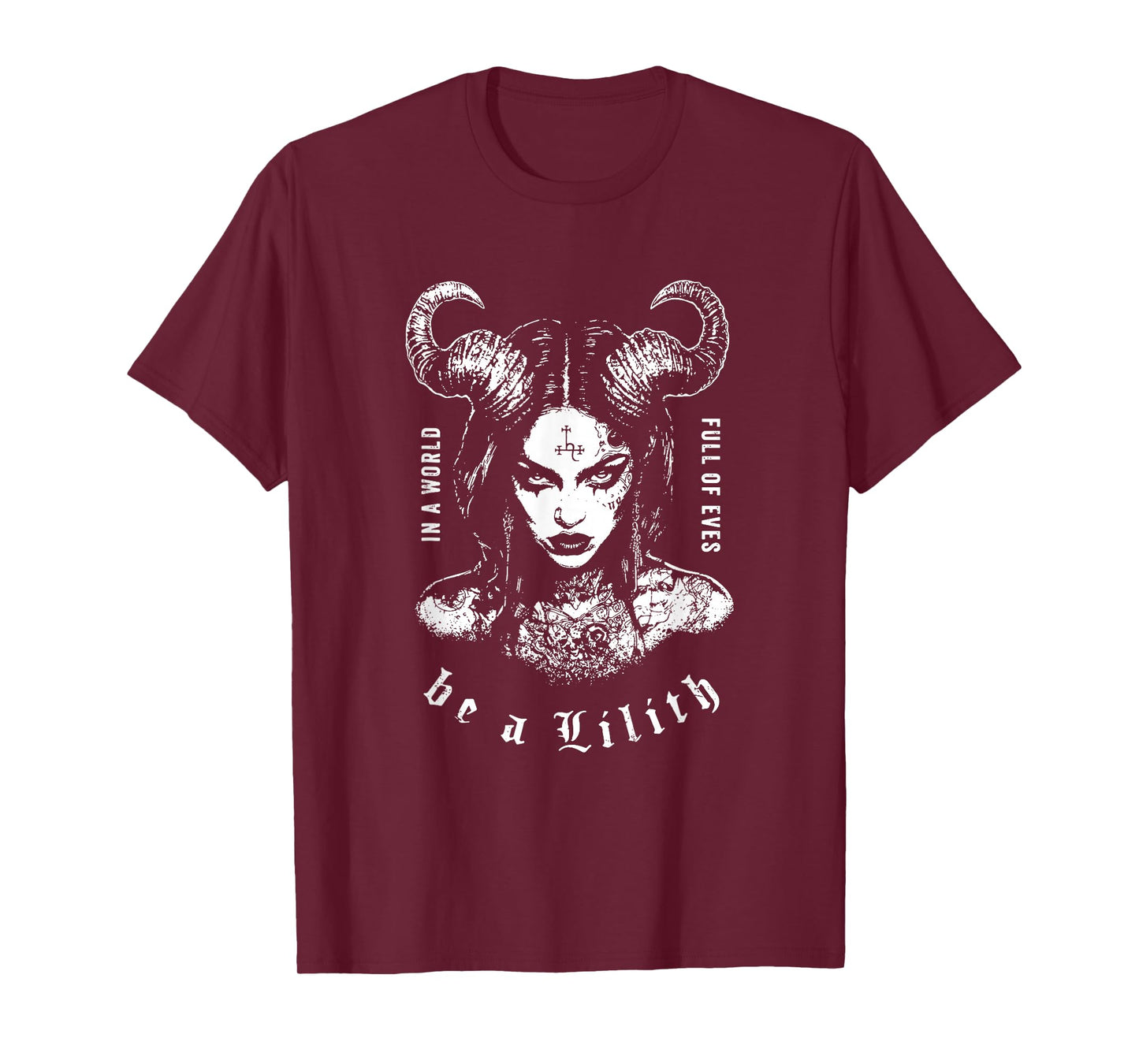 Lilith in A World of Eves Be A Lilith Gothic Celestial Snake T-Shirt