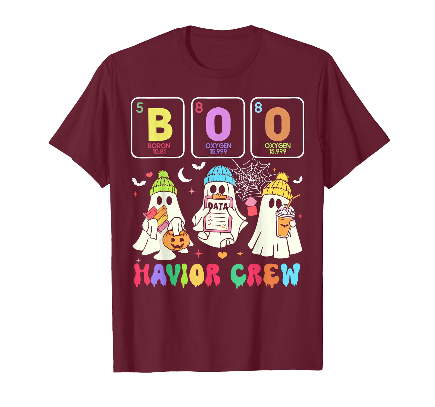 Chemistry Boo Havior Crew Behavior Analyst Halloween T-Shirt
