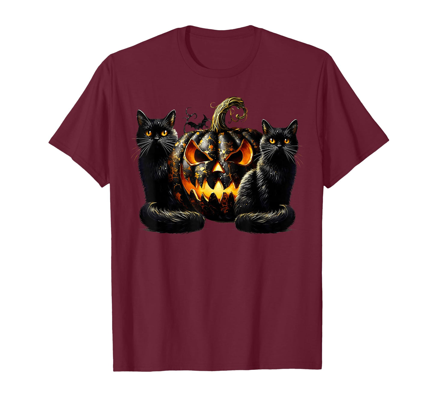 Halloween Cat Lover Graphic for Witch with Black Pumpkin T-Shirt