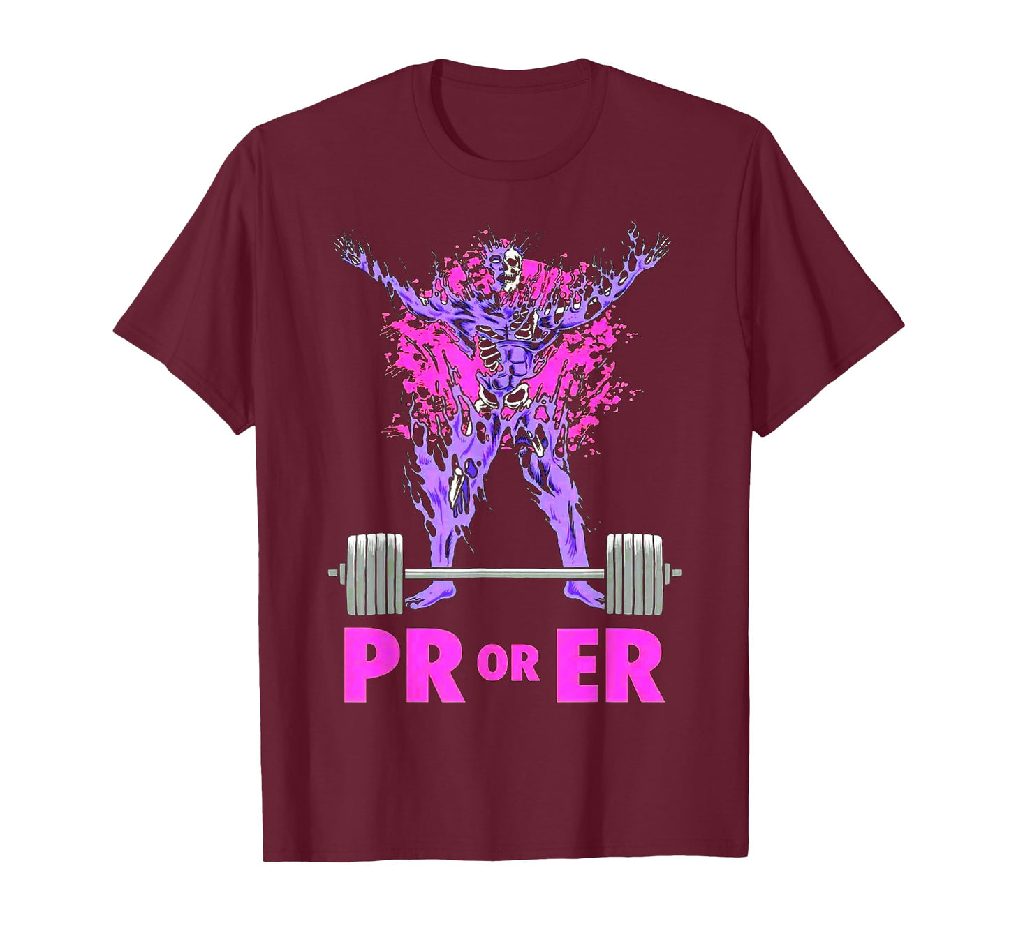 PR Or Er Weightlifting Bodybuilding Fitness Gym workout T-Shirt