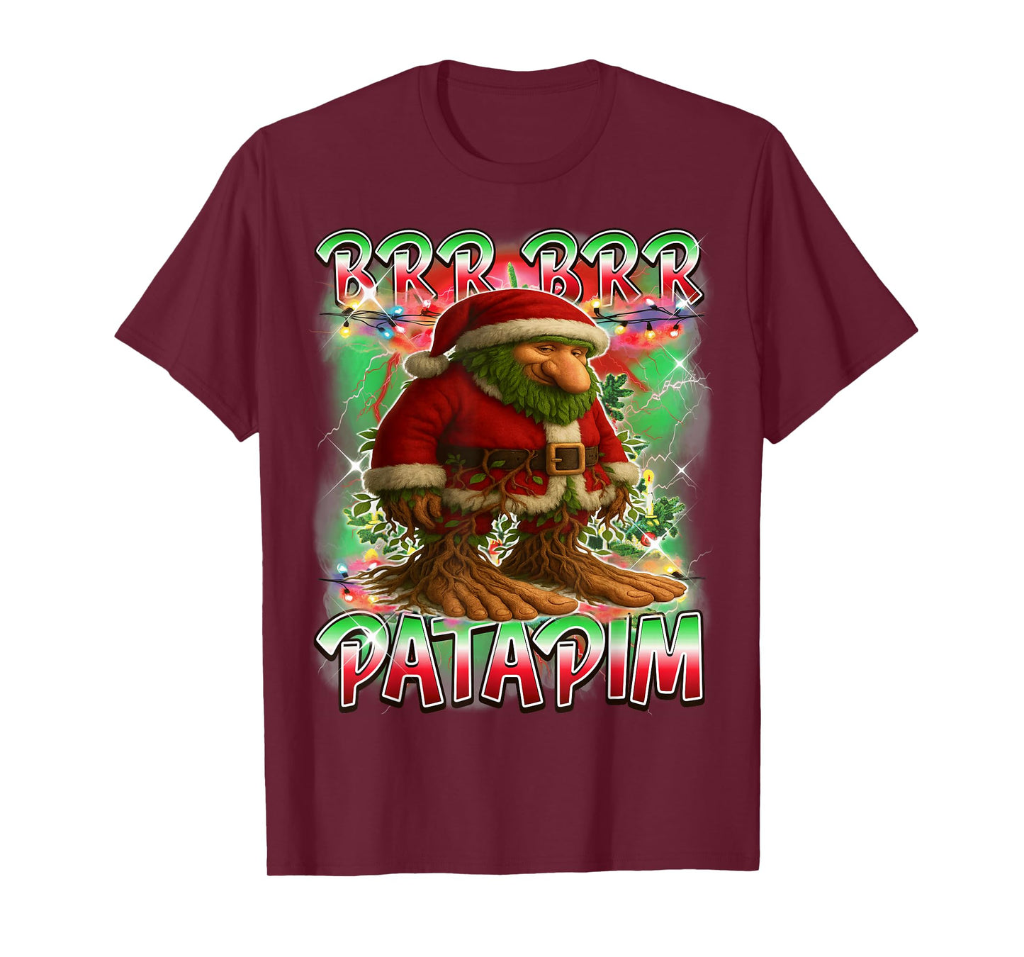 BRR BRR Patapim Santa Claus Italian Brainrot Christmas T-Shirt