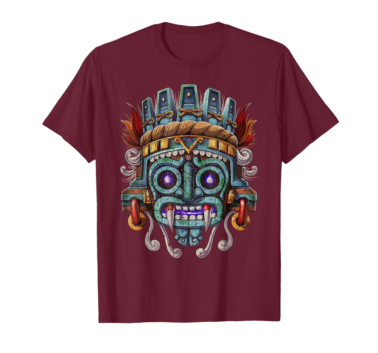 Vintage Aztec God Tlaloc Mayan Mythology Deity Mexican copy T-Shirt
