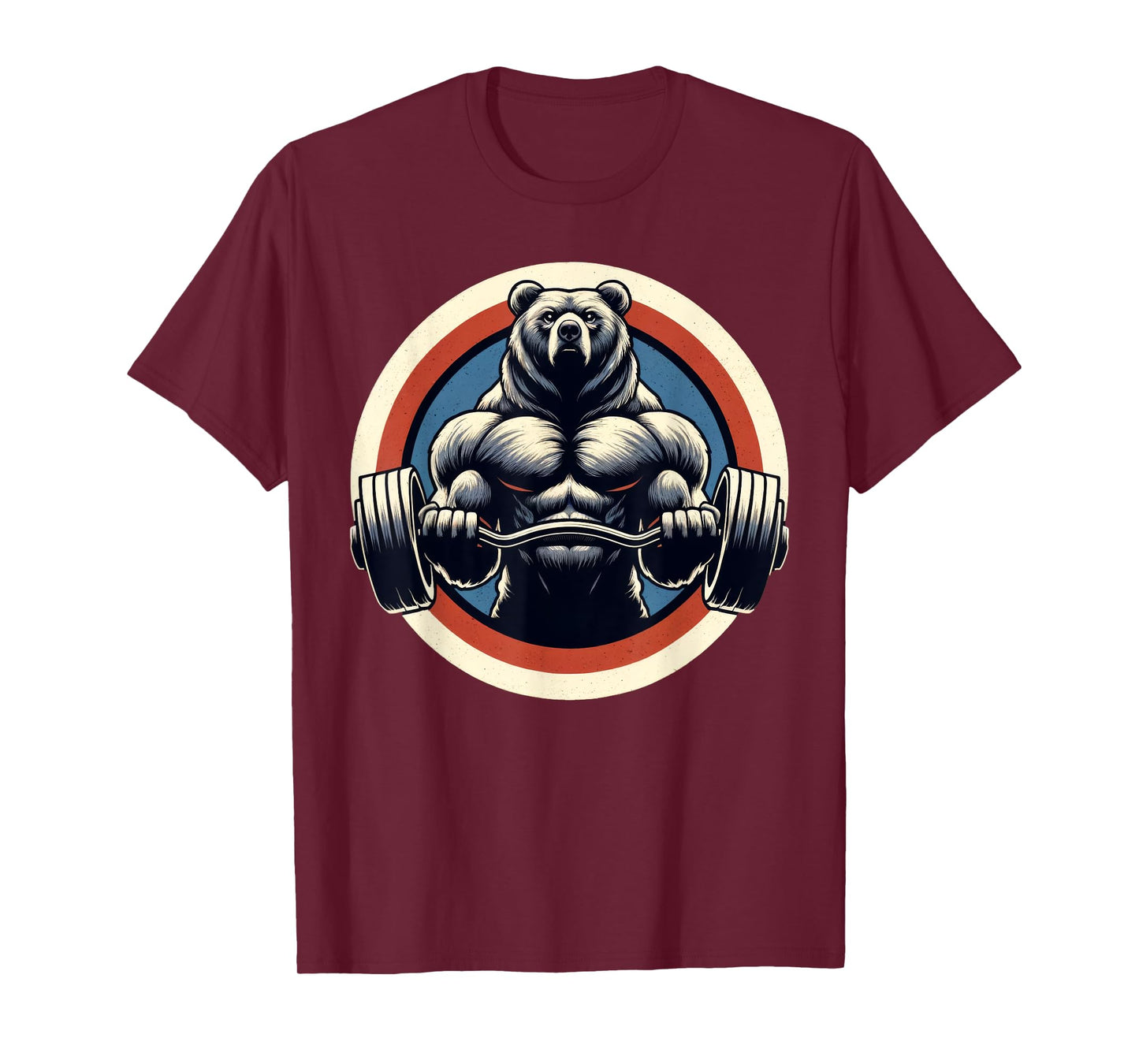 Bear Powerlifting Weightlifting Gym Workout T-Shirt