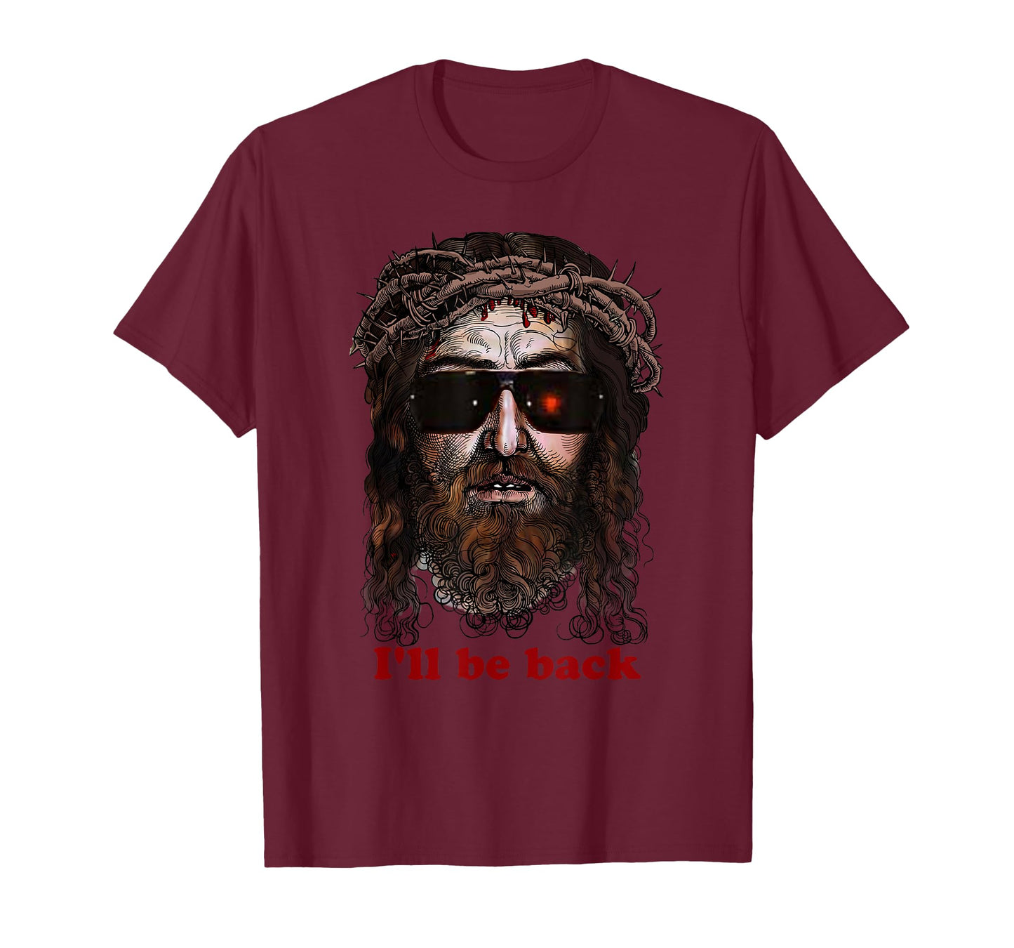 Skynet Jesus In Sunglasses I'll Be Back Tee Shirt T-Shirt