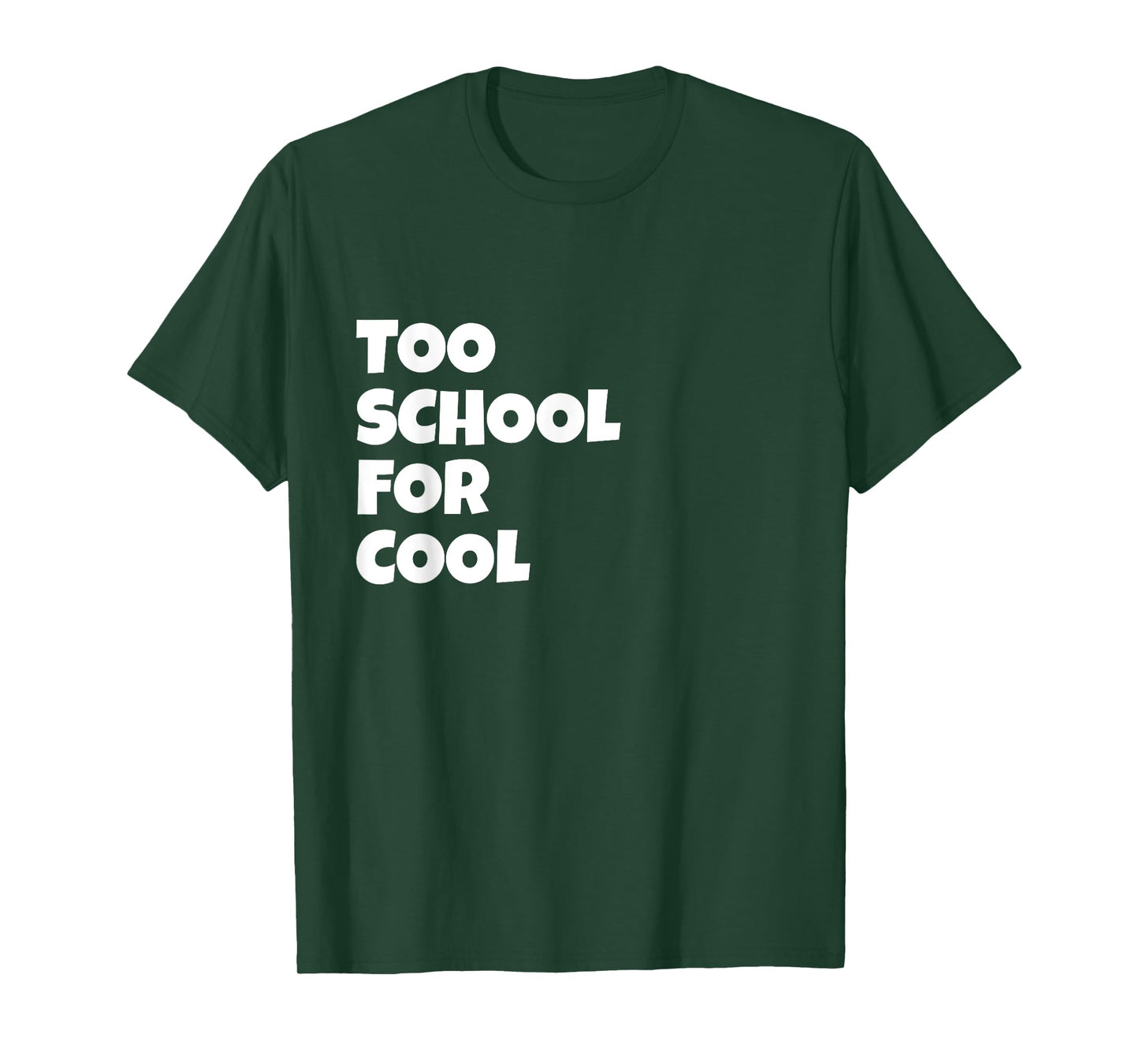 Too School For Cool Lyric Song Humor Present Pink Graphic T-Shirt