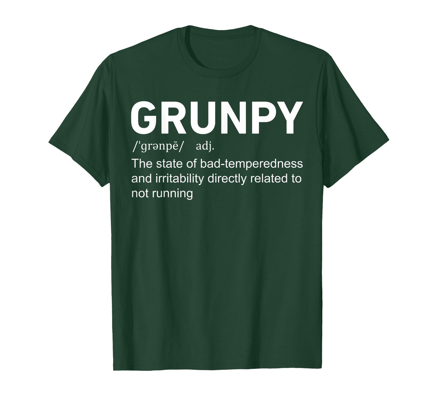 Runner Race Sports Lovers Running Men Women Gift Funny Grunpy Definition Running Runner Gag T-Shirt