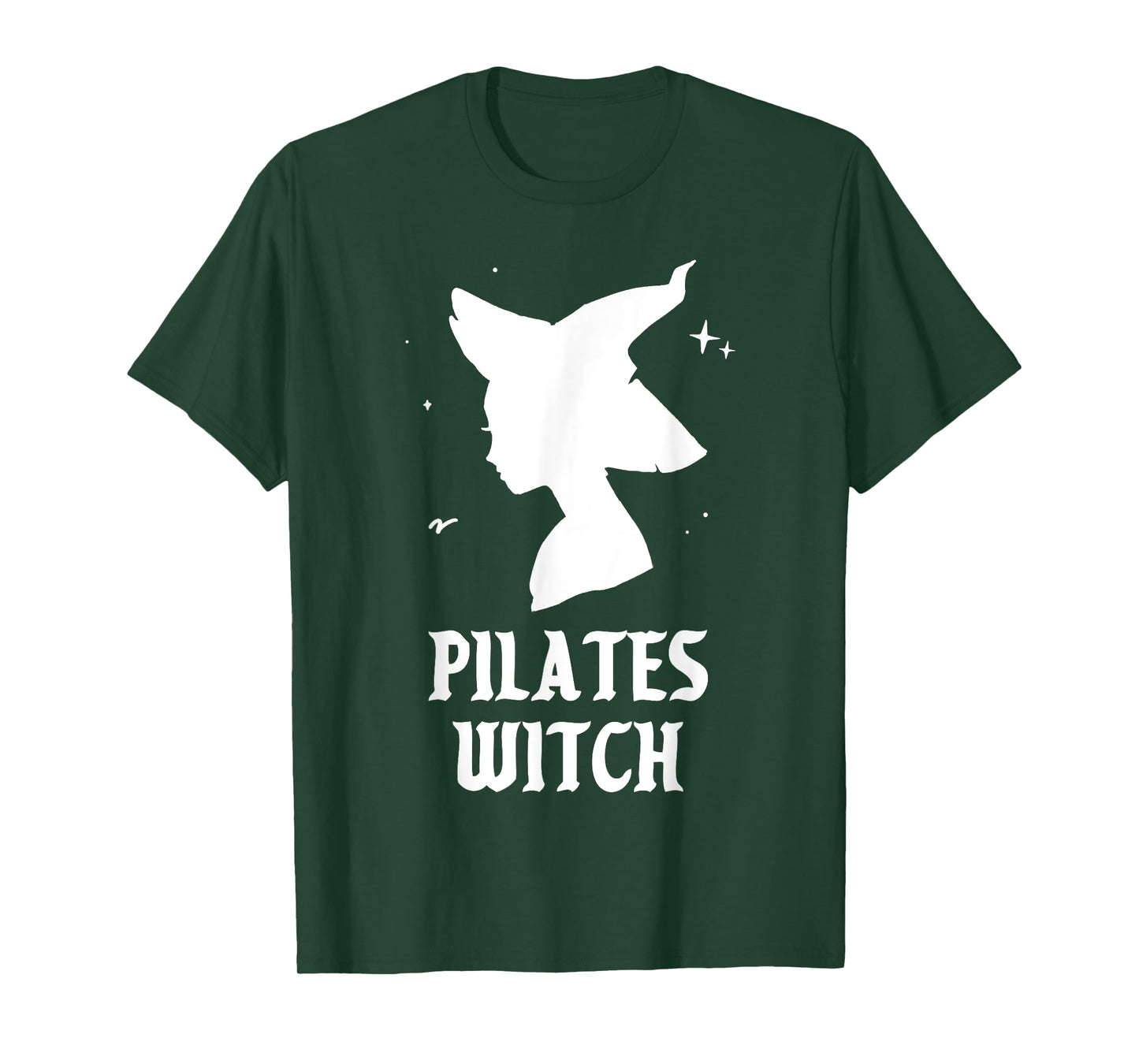 Pilates Witch Instructor Spooky Vibes Gym Halloween Costume T-Shirt