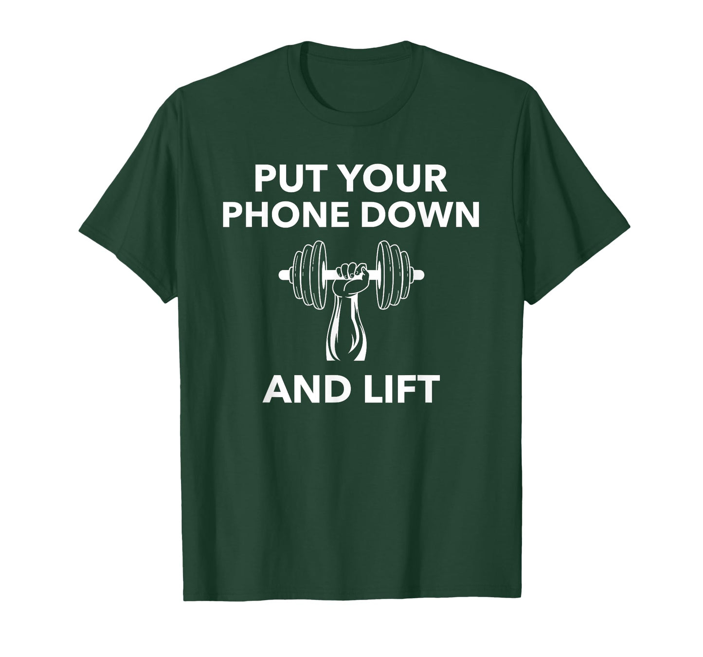 The Gym Rules: Put Your Phone Down And Lift; Workout T-Shirt T-Shirt
