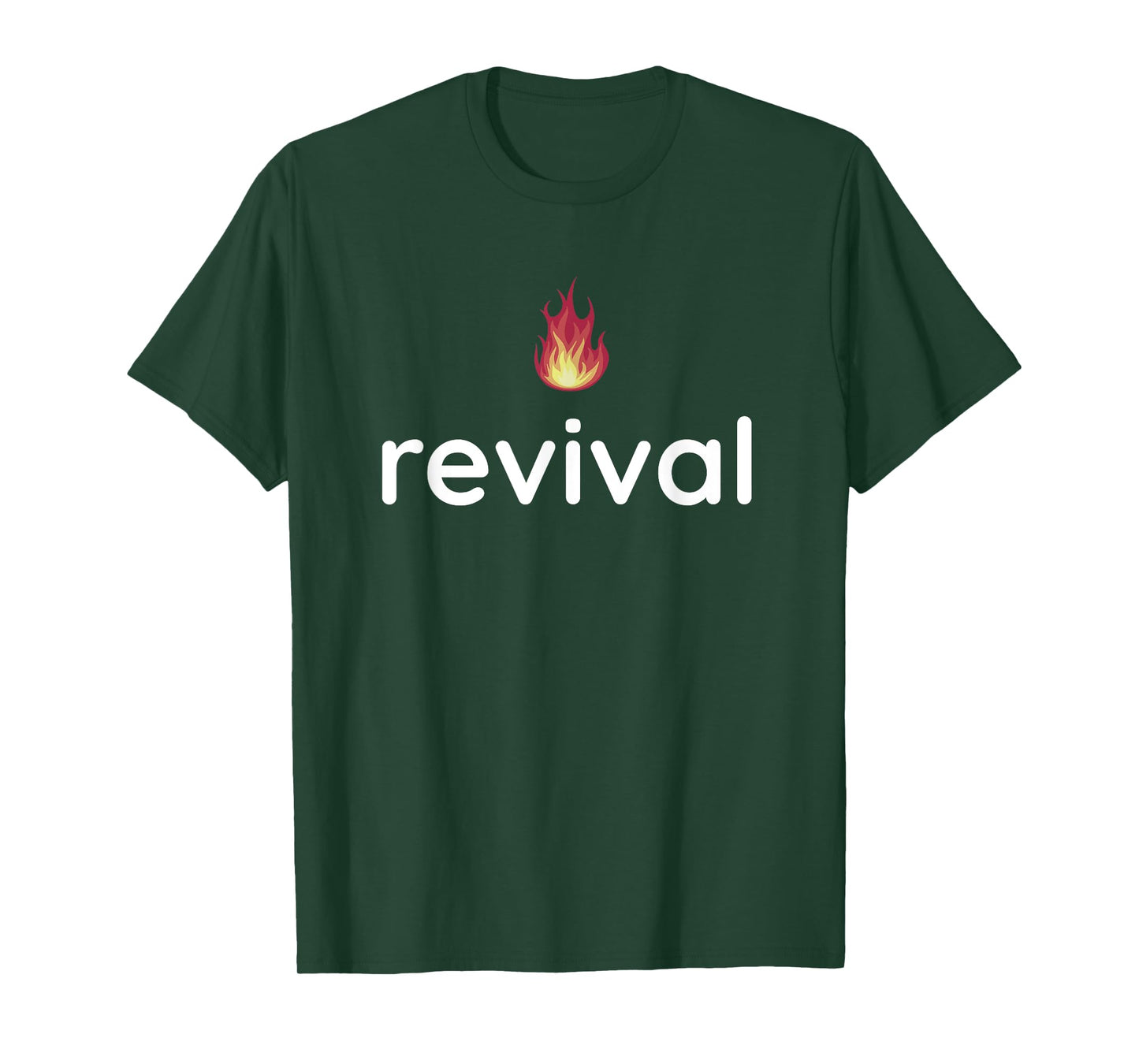 Revival Fire Jesus Christ Born Again Christian Church Bible T-Shirt
