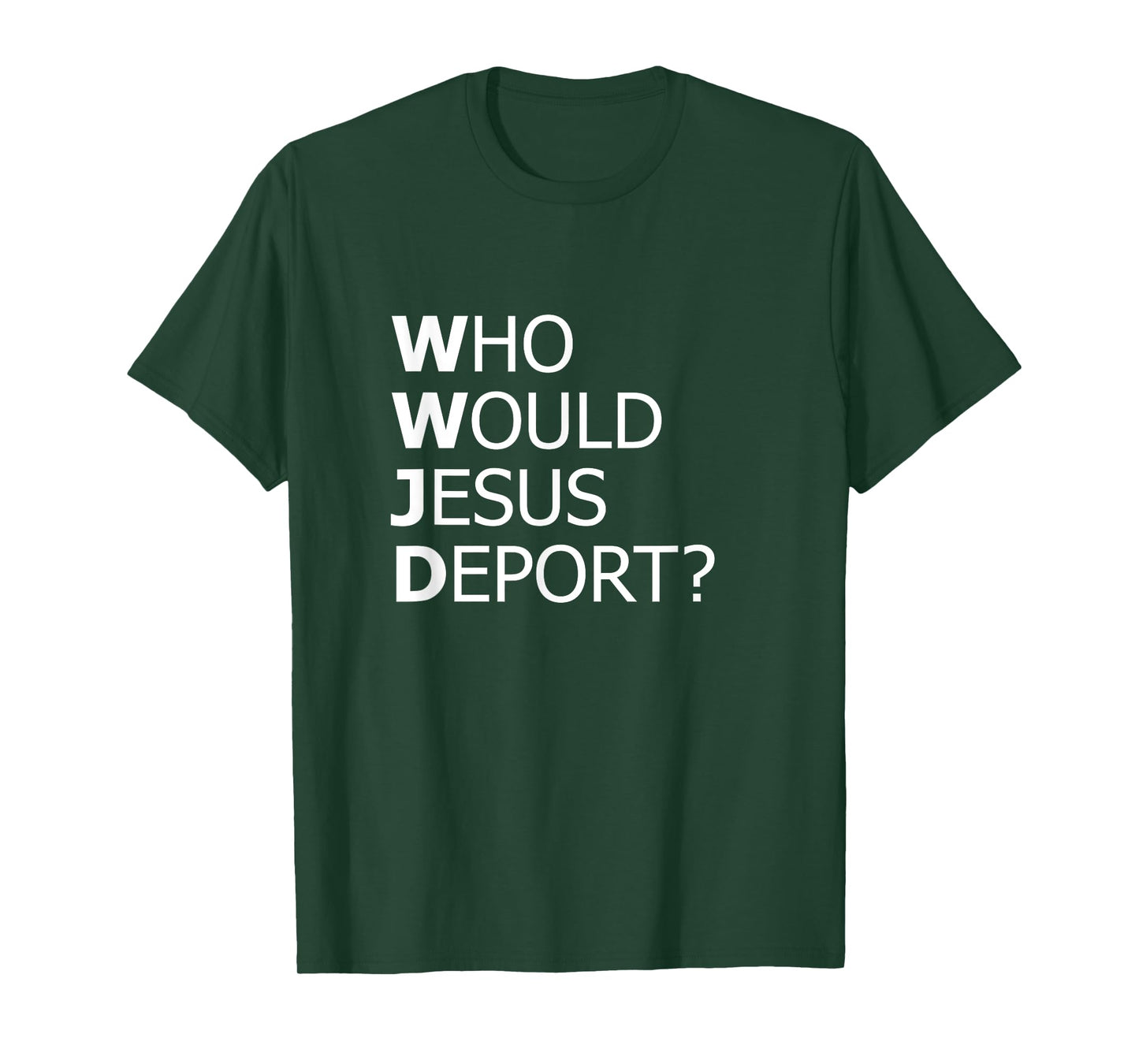Who Would Jesus Deport Thought-Provoking Social Justice T-Shirt