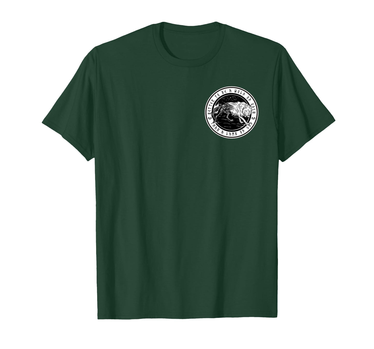 Fenrir Wolf Viking Rune Compass Norse Mythology Valhalla T-Shirt