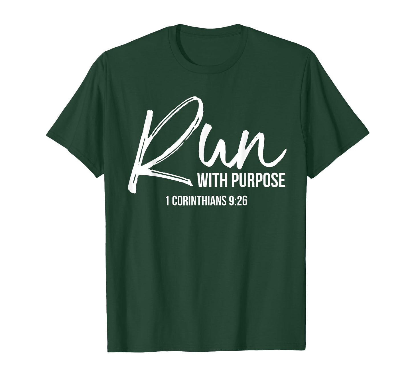 P37 Design Studio Jesus Shirts Christian Runner Gift Running Gear Run With Purpose Quote T-Shirt - Women's, Black, Small, Short Sleeve, Classic Fit, Cotton 100%