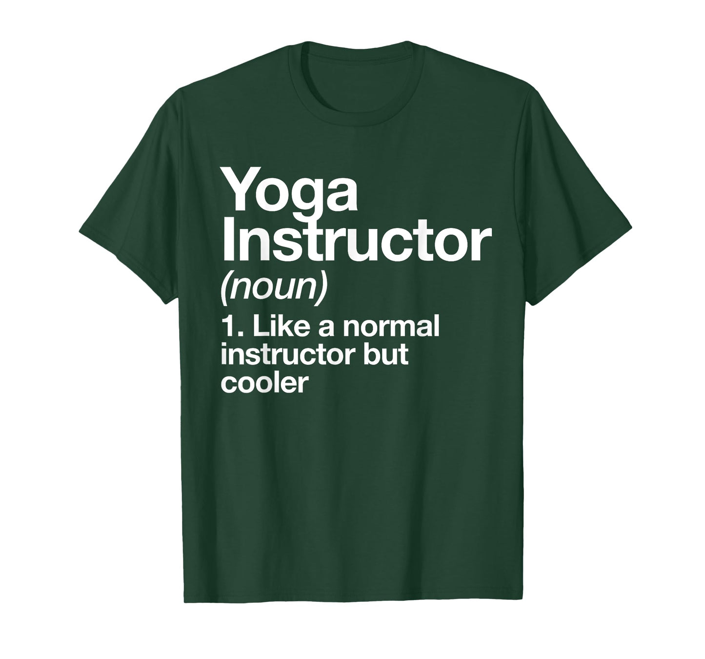 Yoga Instructor Funny Definition Gym Trainer Coach Sports T-Shirt