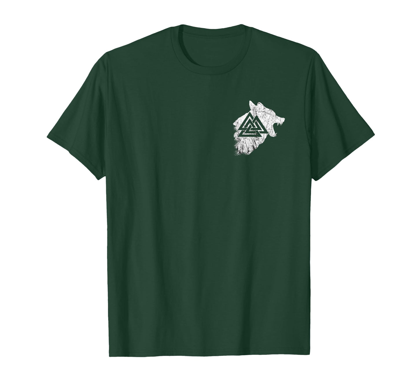 Fenrir Wolf Pagan Valhalla Viking Warrior Valknut Symbol T-Shirt