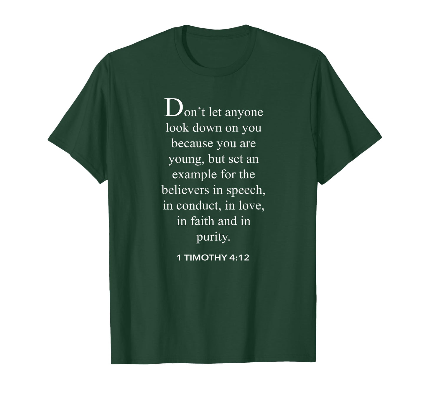 1 Timothy 4:12 Bible Verse Christian T-Shirt T-Shirt
