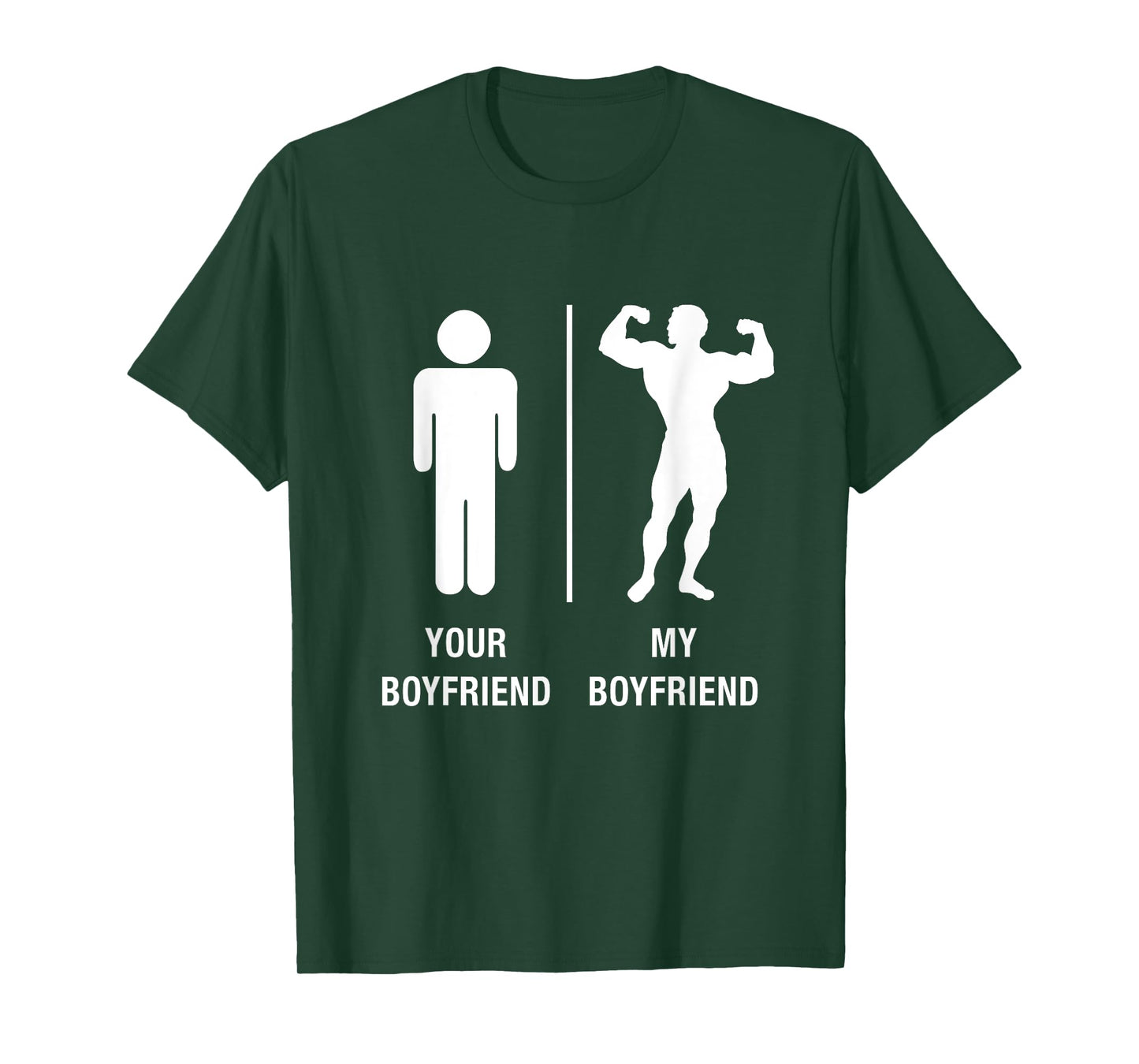 Your Boyfriend My Boyfriend Bodybuilder Funny Work Out Shirt T-Shirt