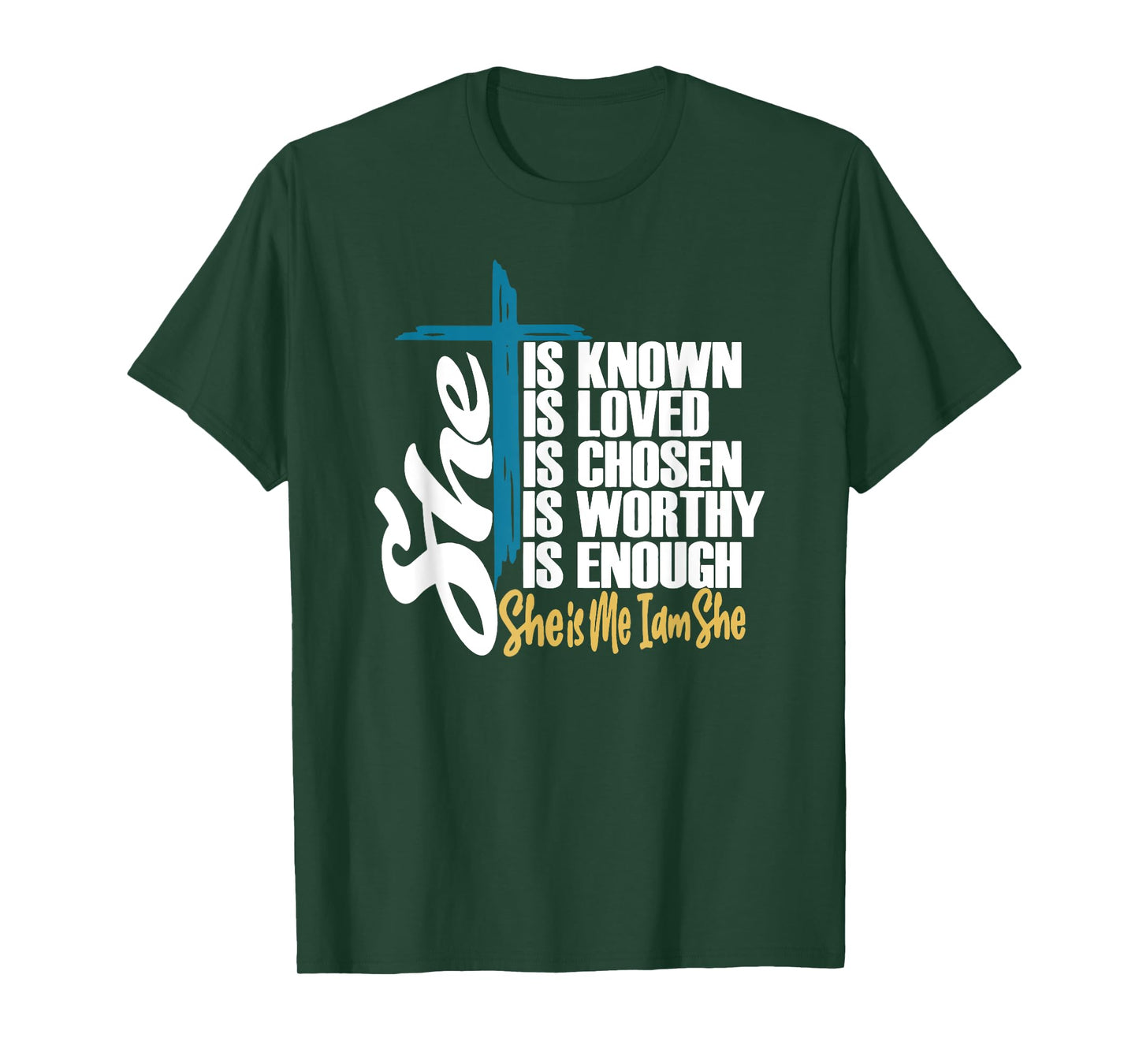 She Is Known | She Is Me I am She | Christian T-Shirt
