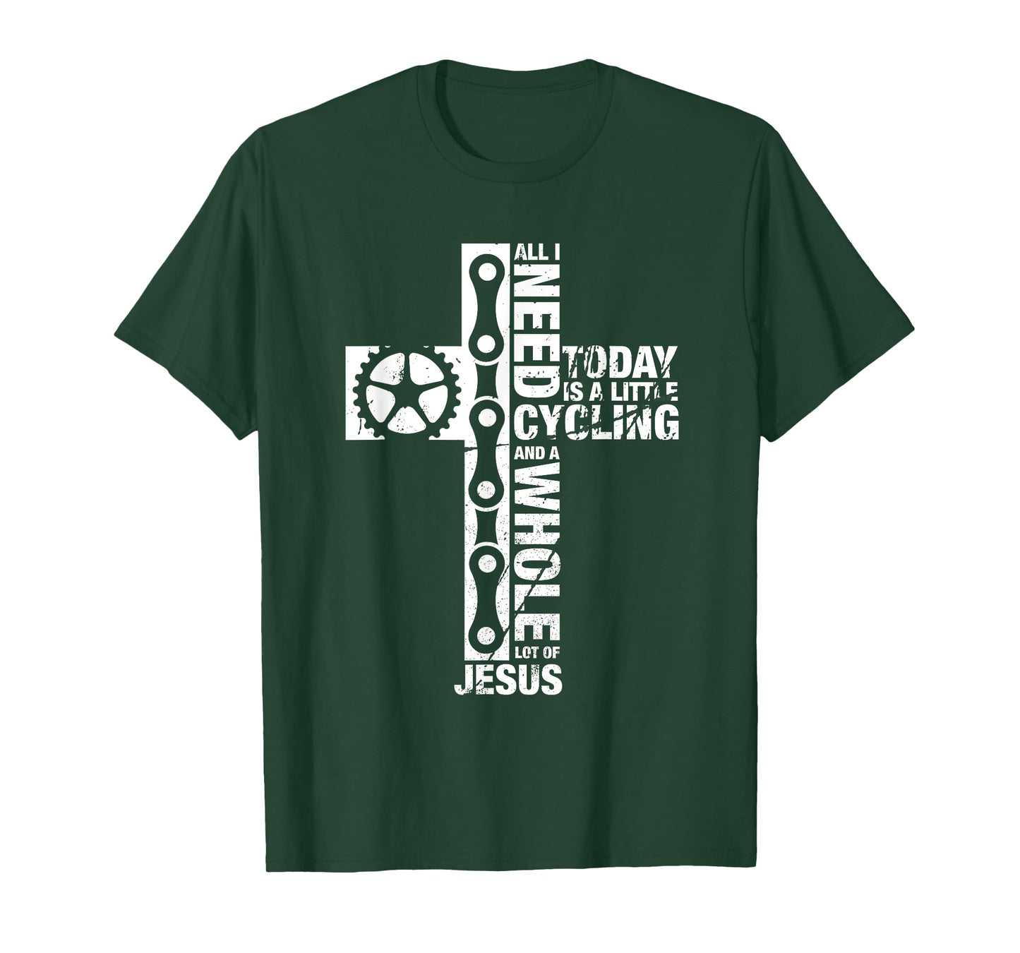 Bluetonic Cycling All I Need Is Cycling And Jesus Christian Religious Gifts T-Shirt