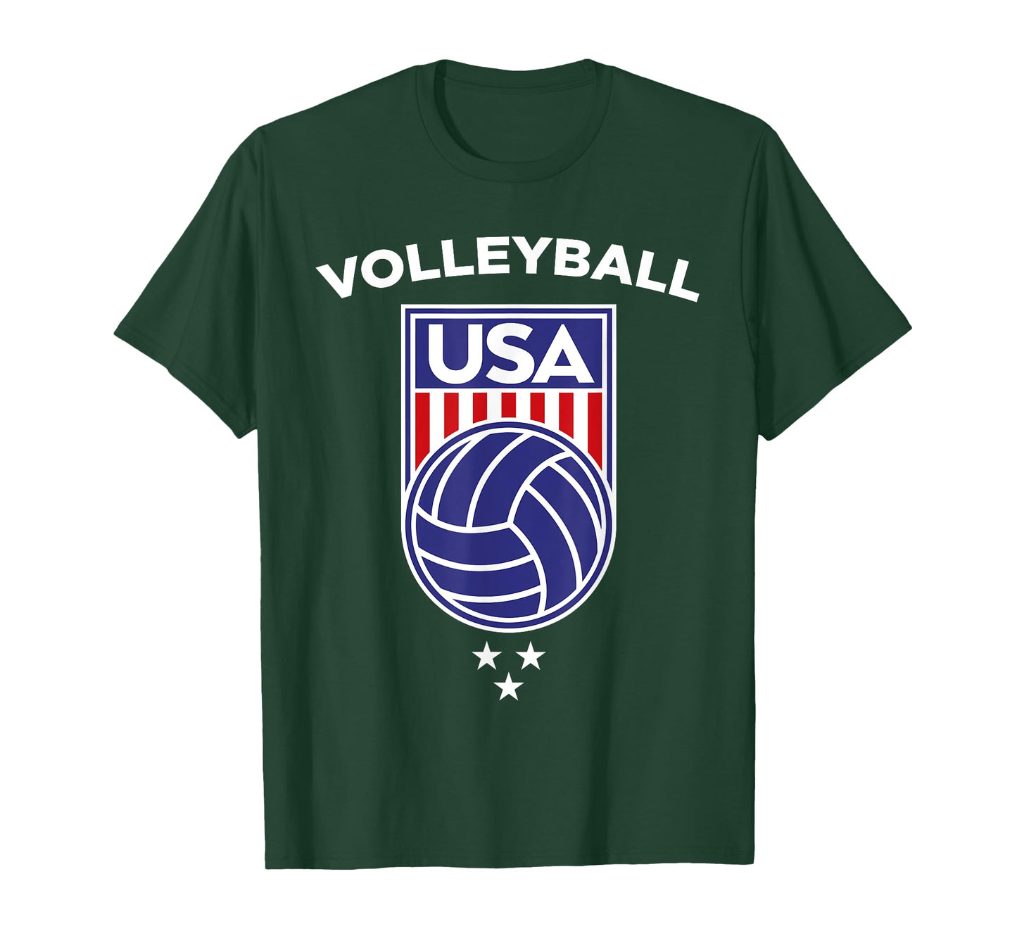 Volleyball Beach USA Flag Volleyball Team Player Girl Boy T-Shirt