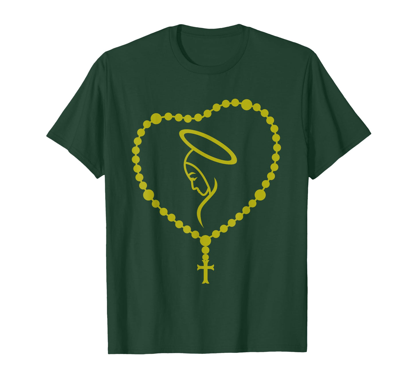 The Holy Rosary Virgin Mary Funny Catholics Christian Gift T-Shirt