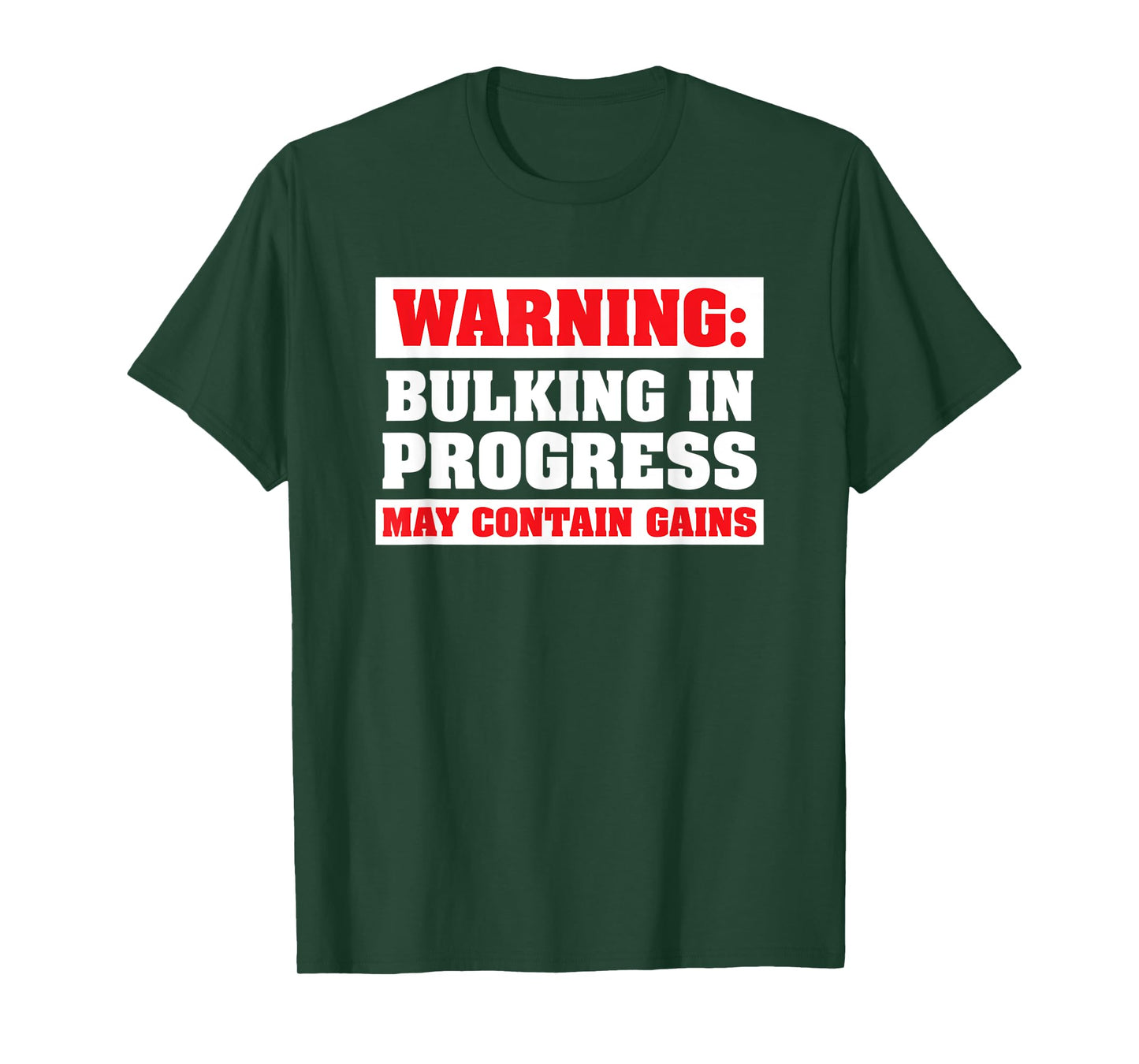 Bulking In Progress Funny Weight Lifting Bodybuilding T-Shirt