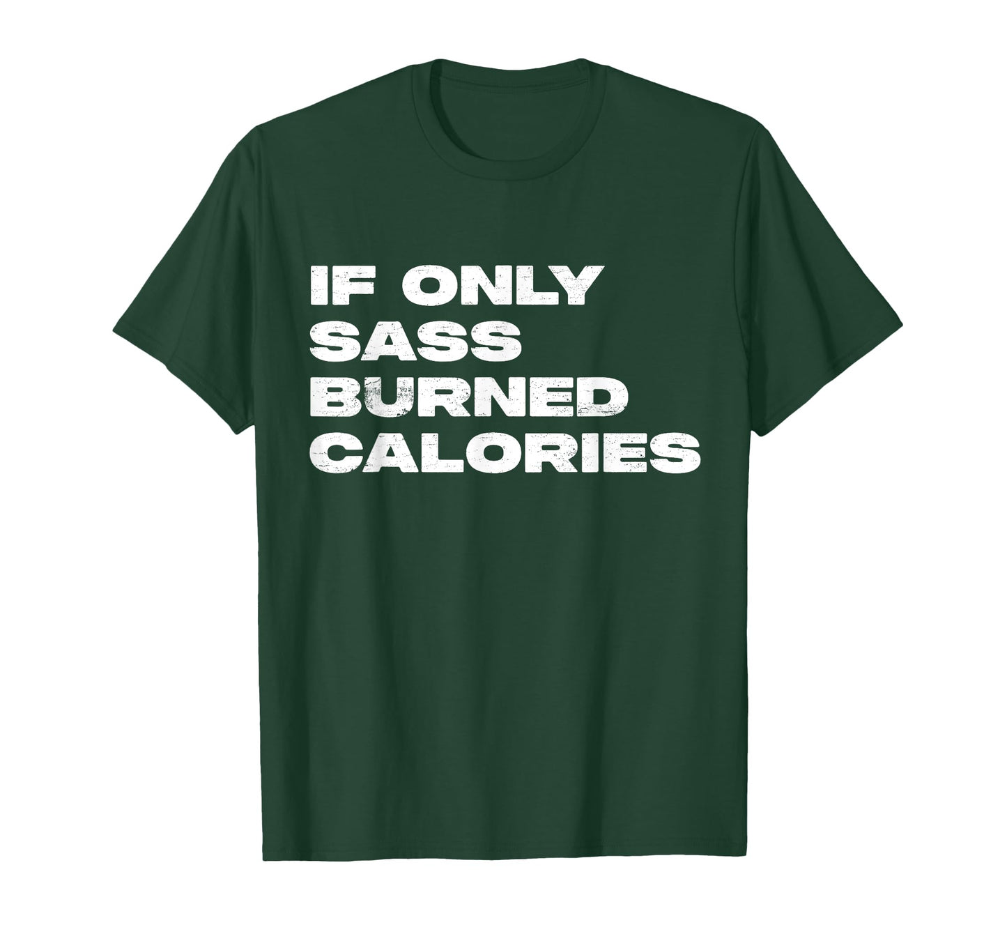 If Only Sass Burned Calories Funny Workout T-Shirt