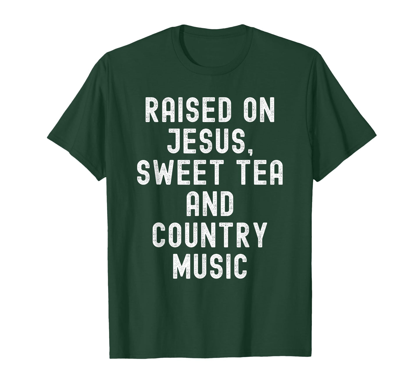 Raised On Jesus Sweet Tea And Country Music retro vintage T-Shirt