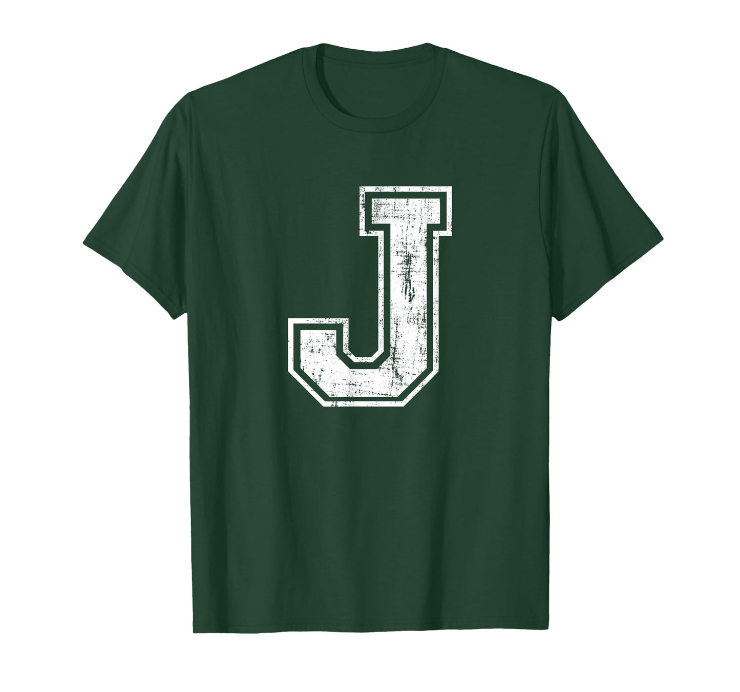 Letter J Uppercase Alphabet Initial School College Varsity T-Shirt