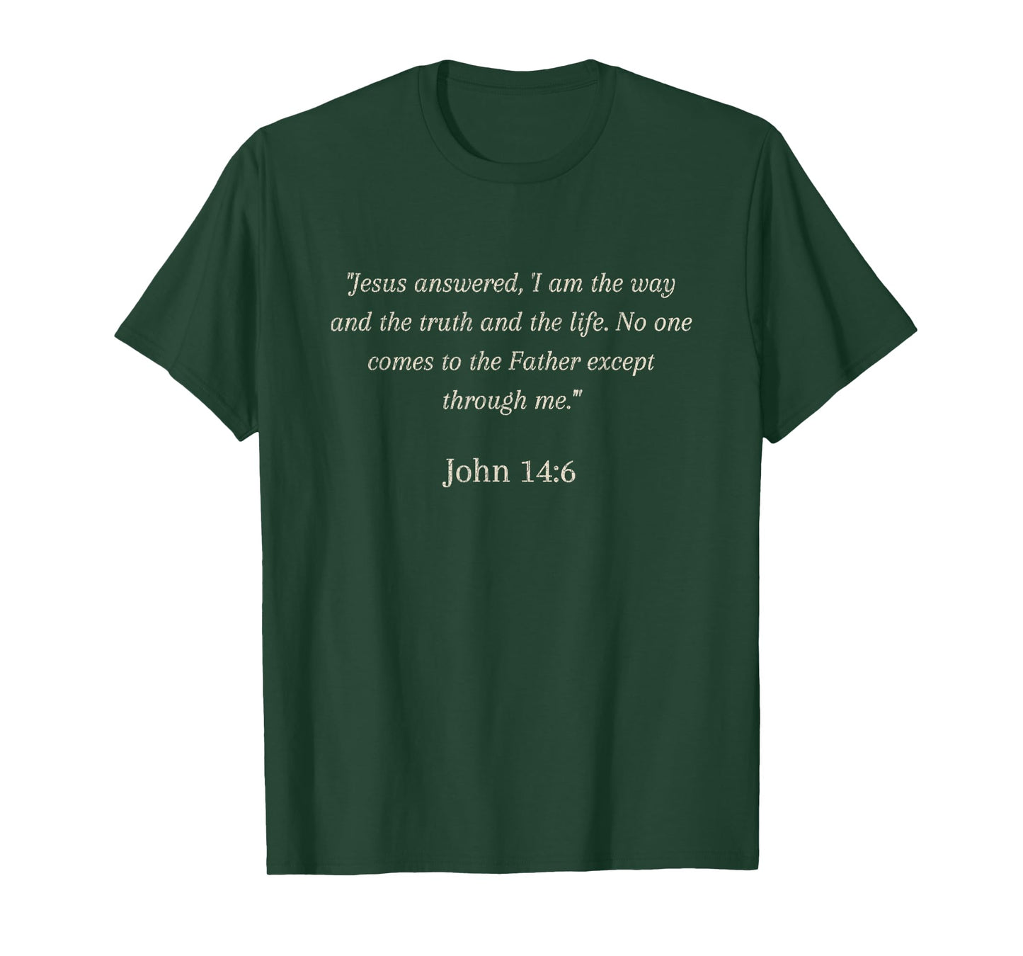 Vintage Jesus Christian Faith God Bible Verse John 14:6 T-Shirt
