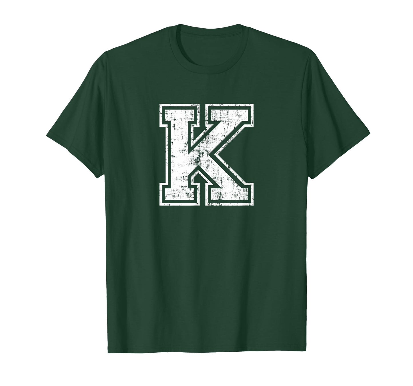 Letter K Uppercase Alphabet Initial School College Varsity T-Shirt