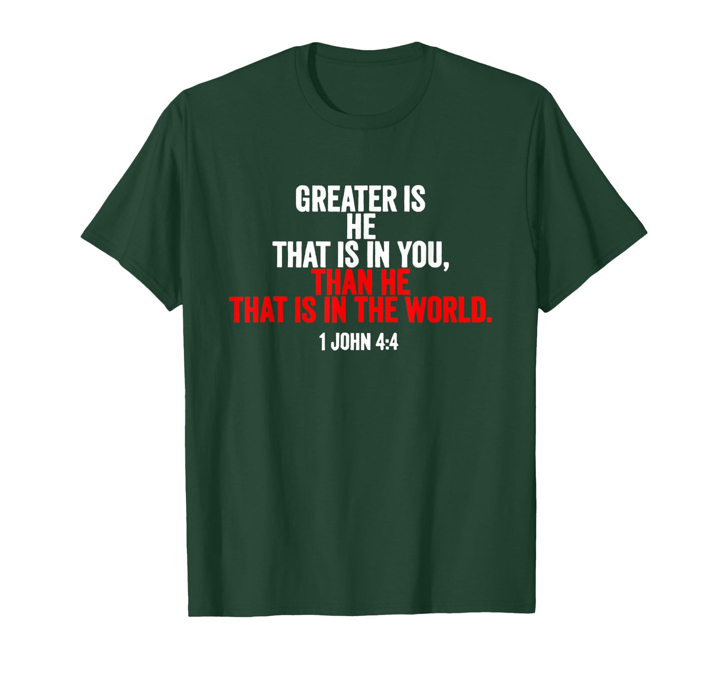 Greater is He that is in me than he that is in the world T-Shirt