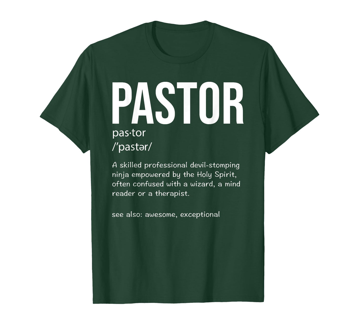 Cool Religious Lutheran Husband Wife Humor Lovers Funny Pastor Definition Christian Preachers Men Women T-Shirt