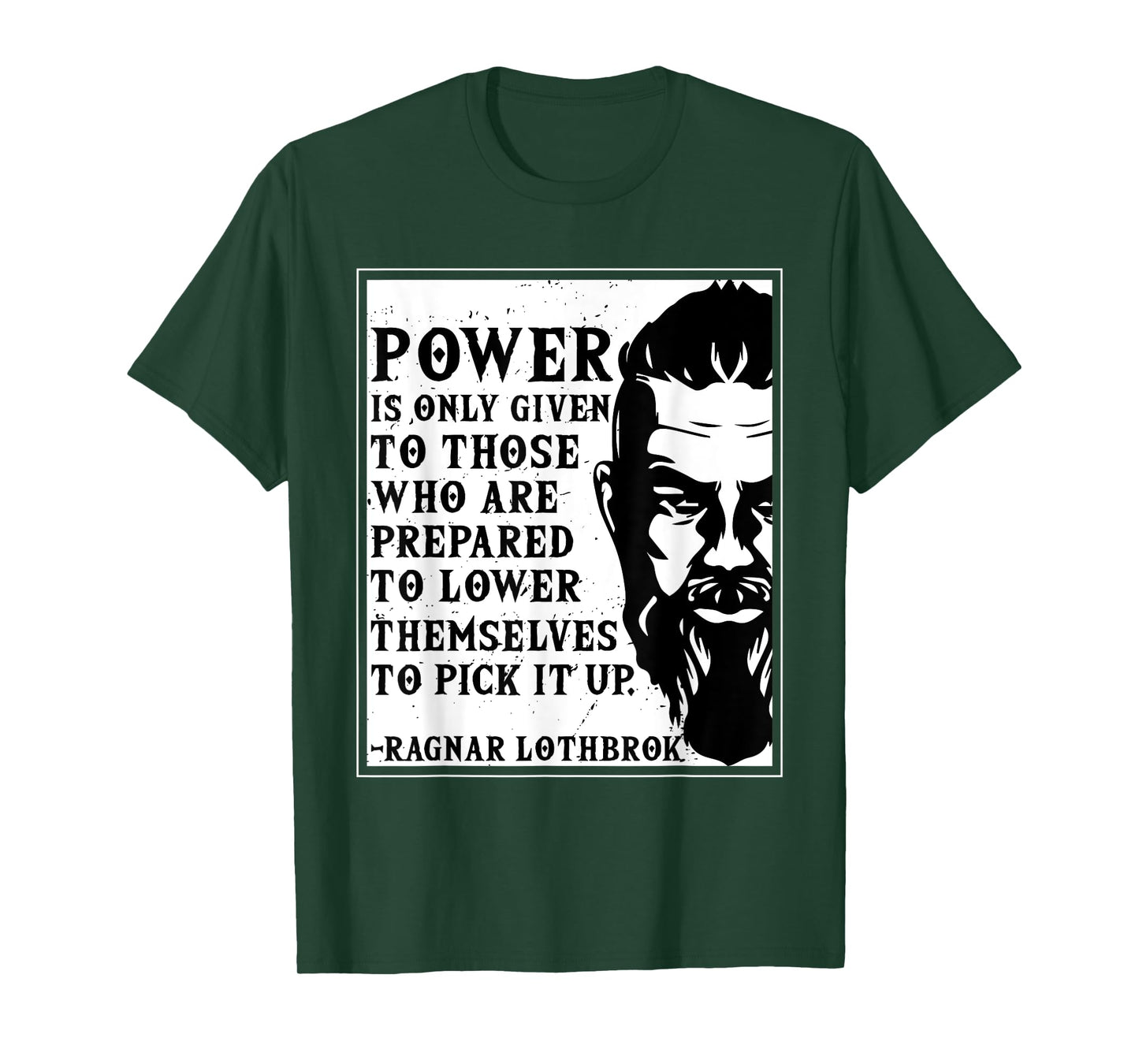 Ragnar Lothbrok Vikings Quote Novelty Graphic tee T-Shirt