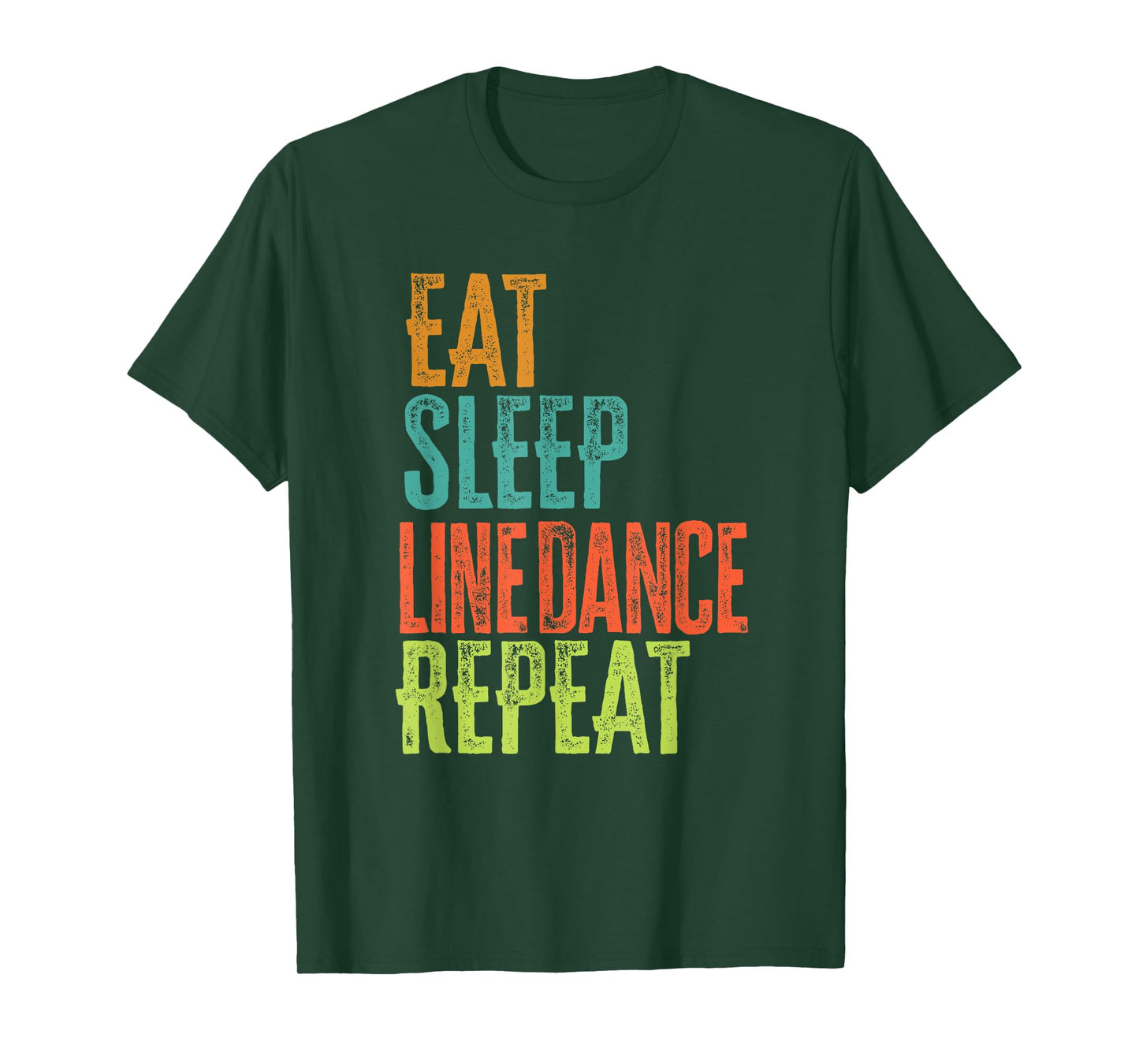 Retro Eat Sleep Line Dance Repeat Linedance Pray Linedancing T-Shirt