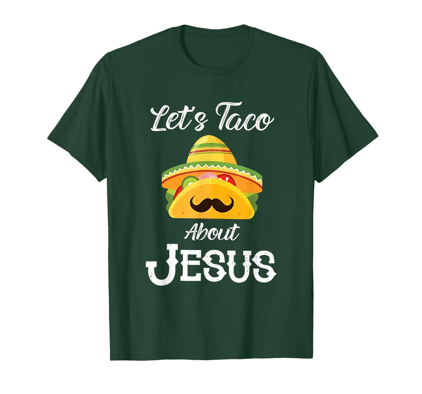 Let's Taco About Jesus Group Condiment Christian Family T-Shirt