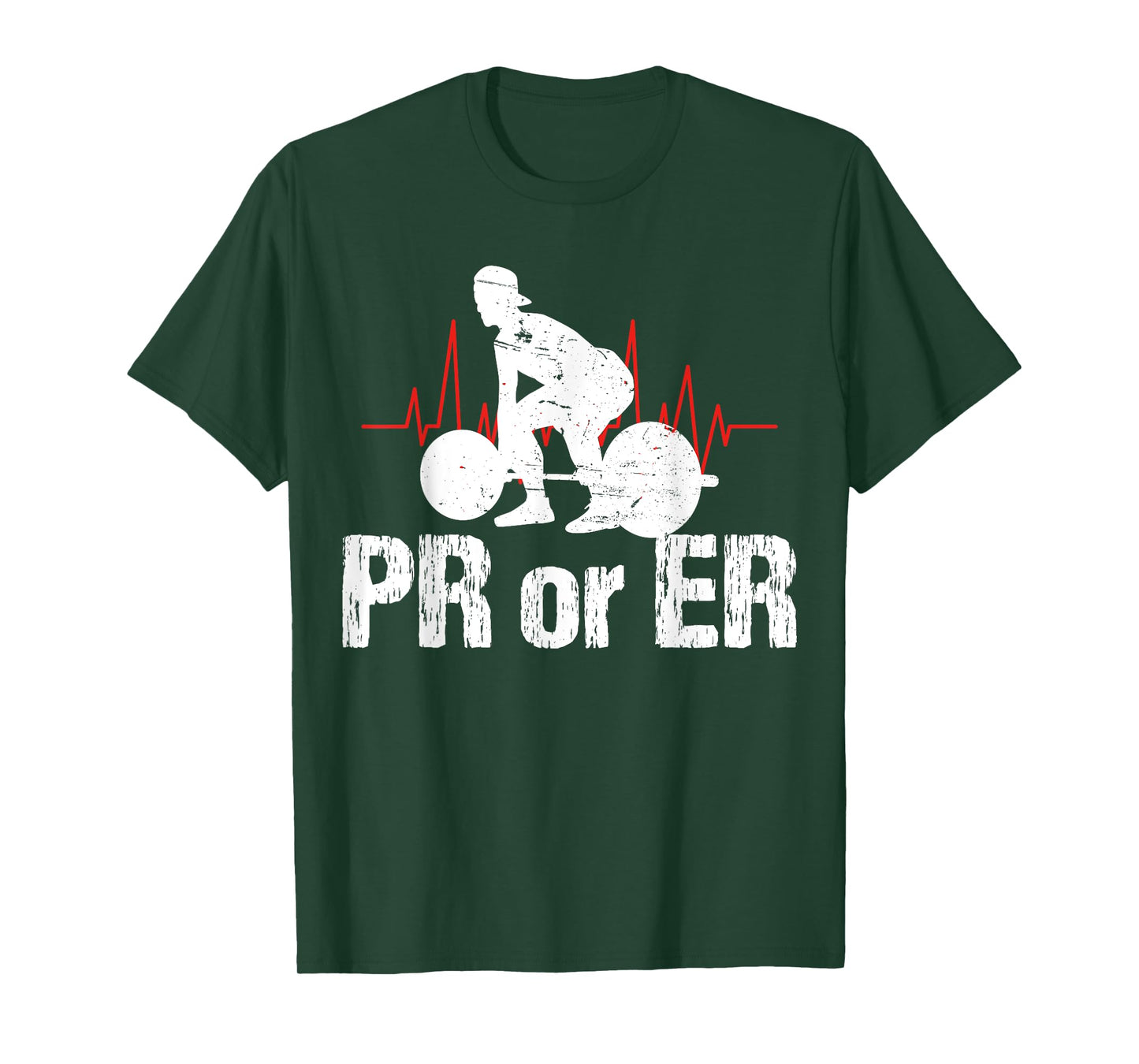 PR Or ER Funny Weightlifting Bodybuilding Apparel Vintage T-Shirt