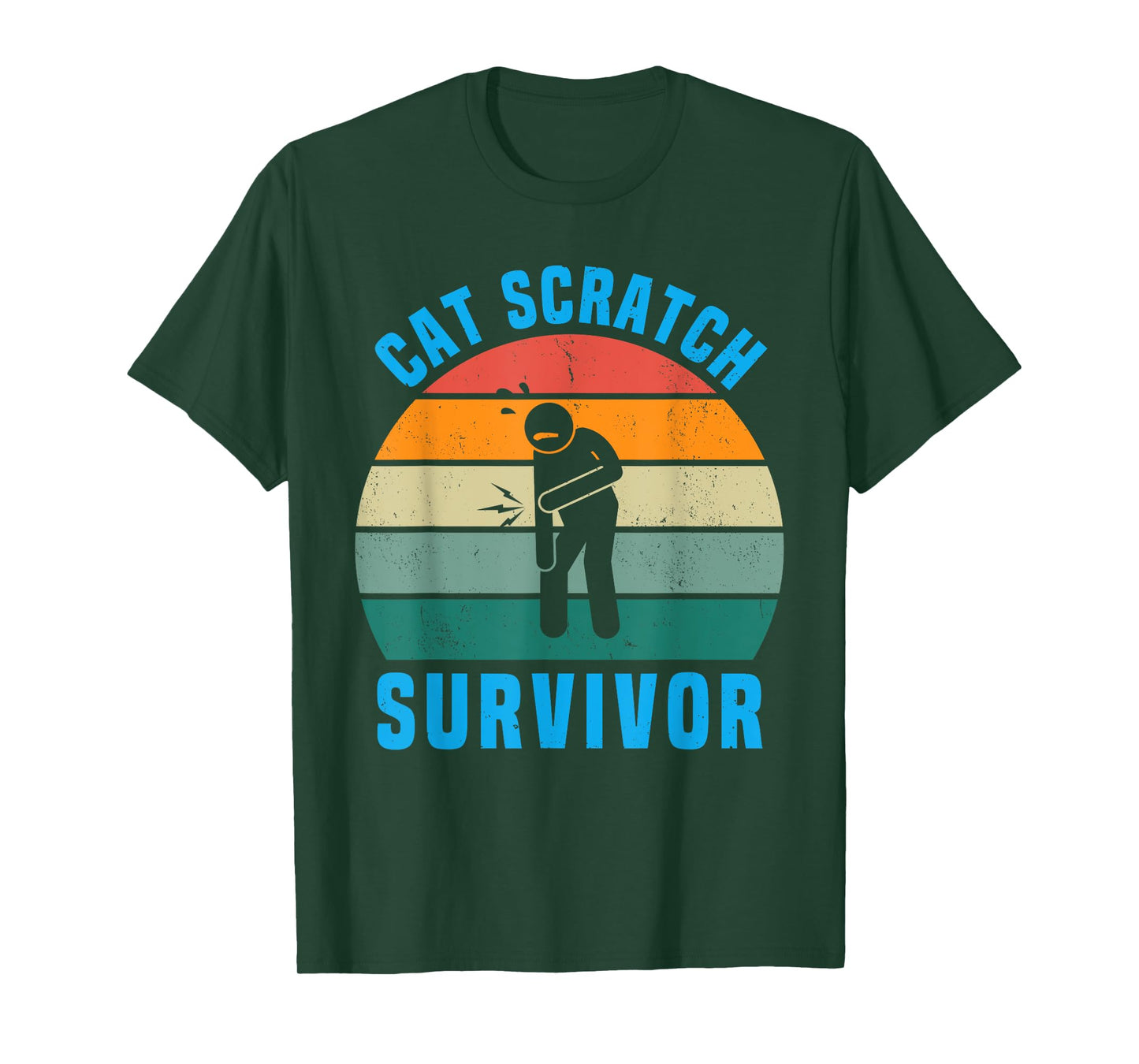 Cat Scratch Survivor I Survived a Feline Scratch Vintage T-Shirt