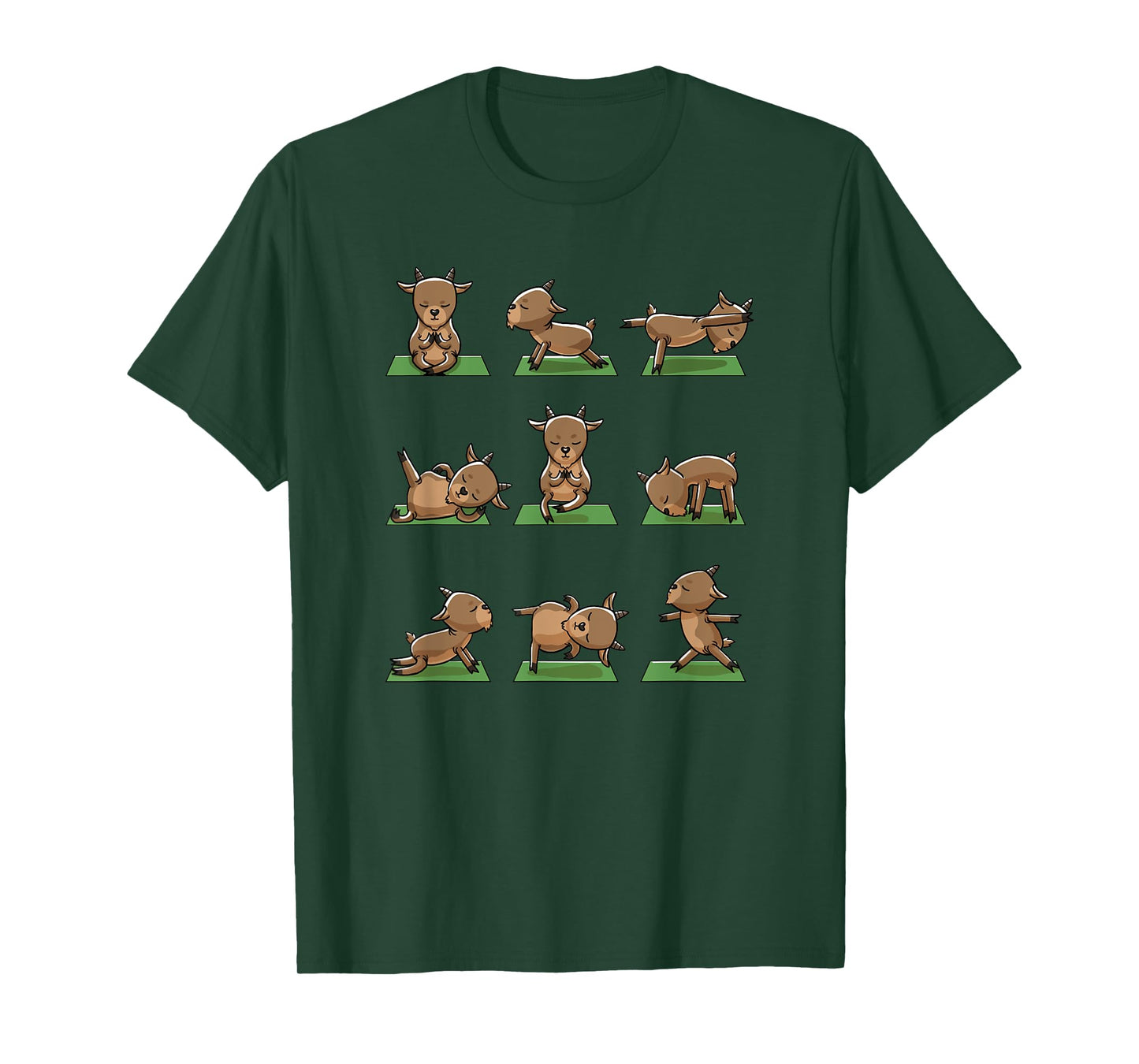 Yoga Goats Pose Funny Meditation Exercise Animal Lover Gift T-Shirt