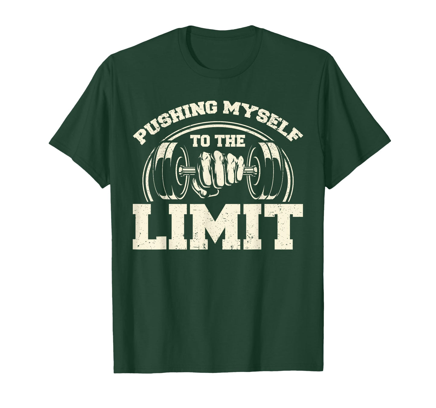 Gym Pushing Myself To The Limit Workout Weightlifting T-Shirt