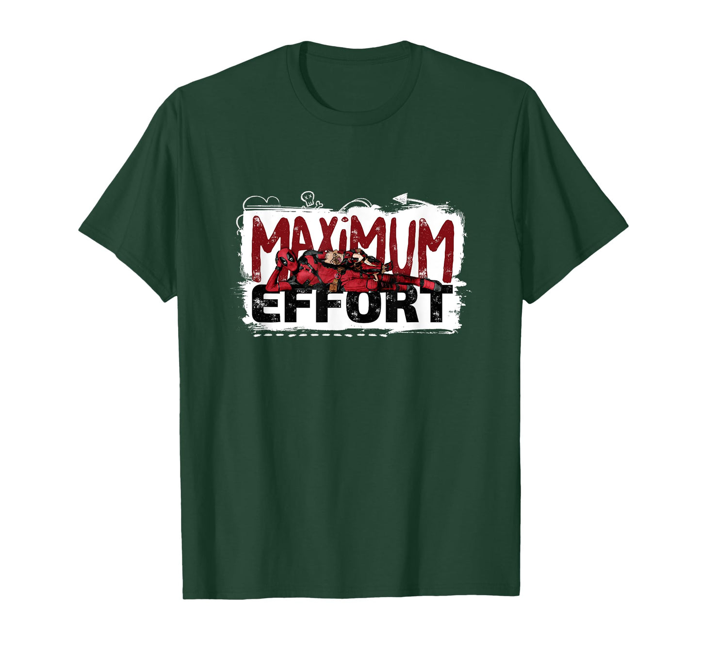 Marvel Deadpool & Wolverine Maximum Effort Split Logo T-Shirt