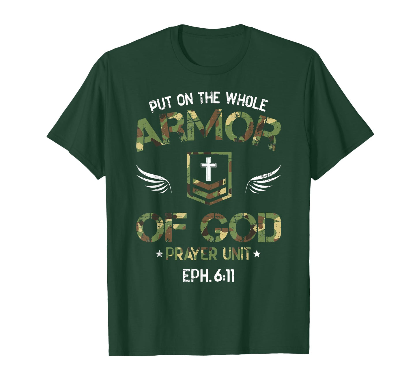 Put on the Whole Armor of God Prayer Unit Ephesians 6:11 T-Shirt