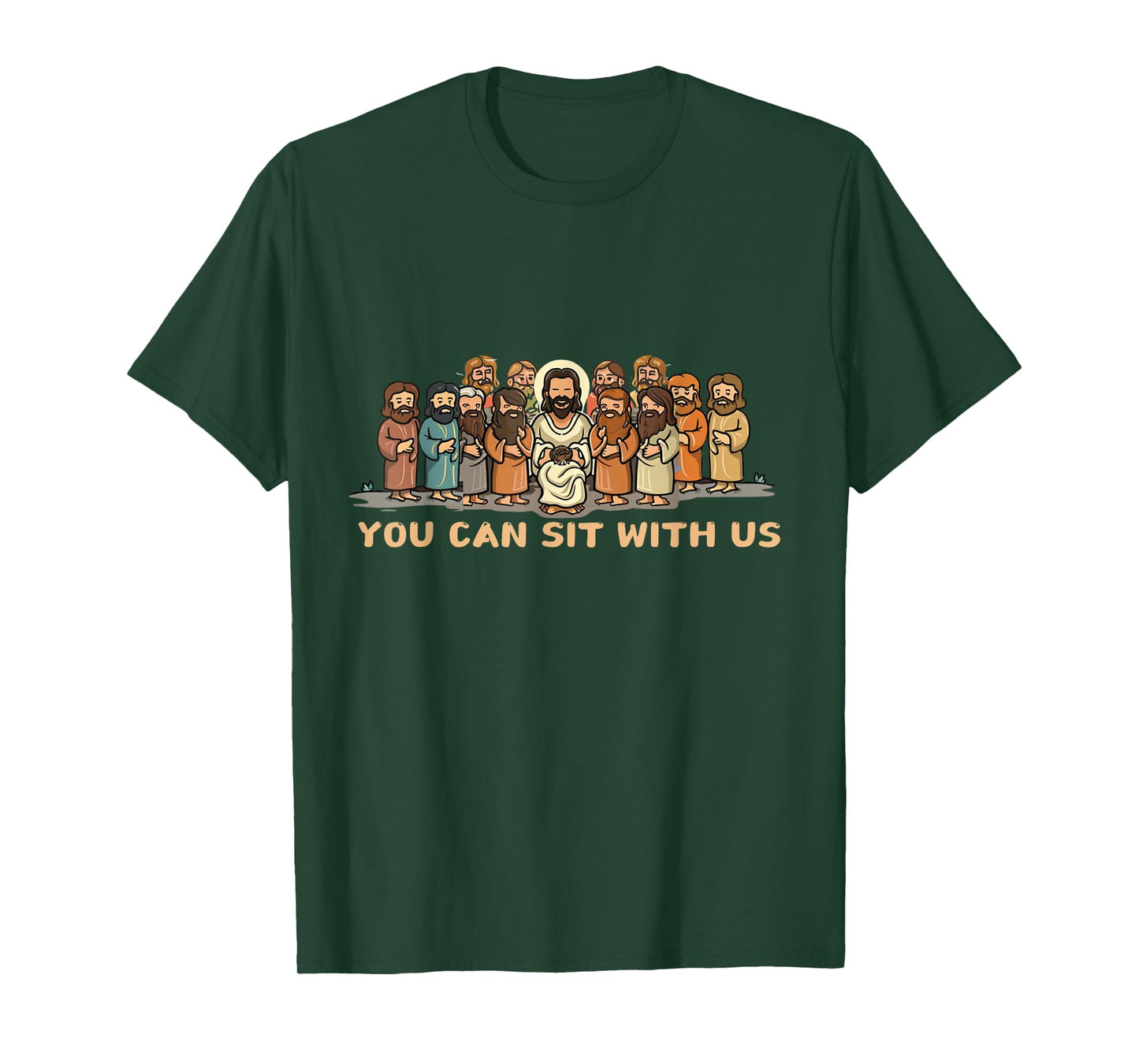 You Can Sit With U.S Jesus And Twelve Apostles T-Shirt